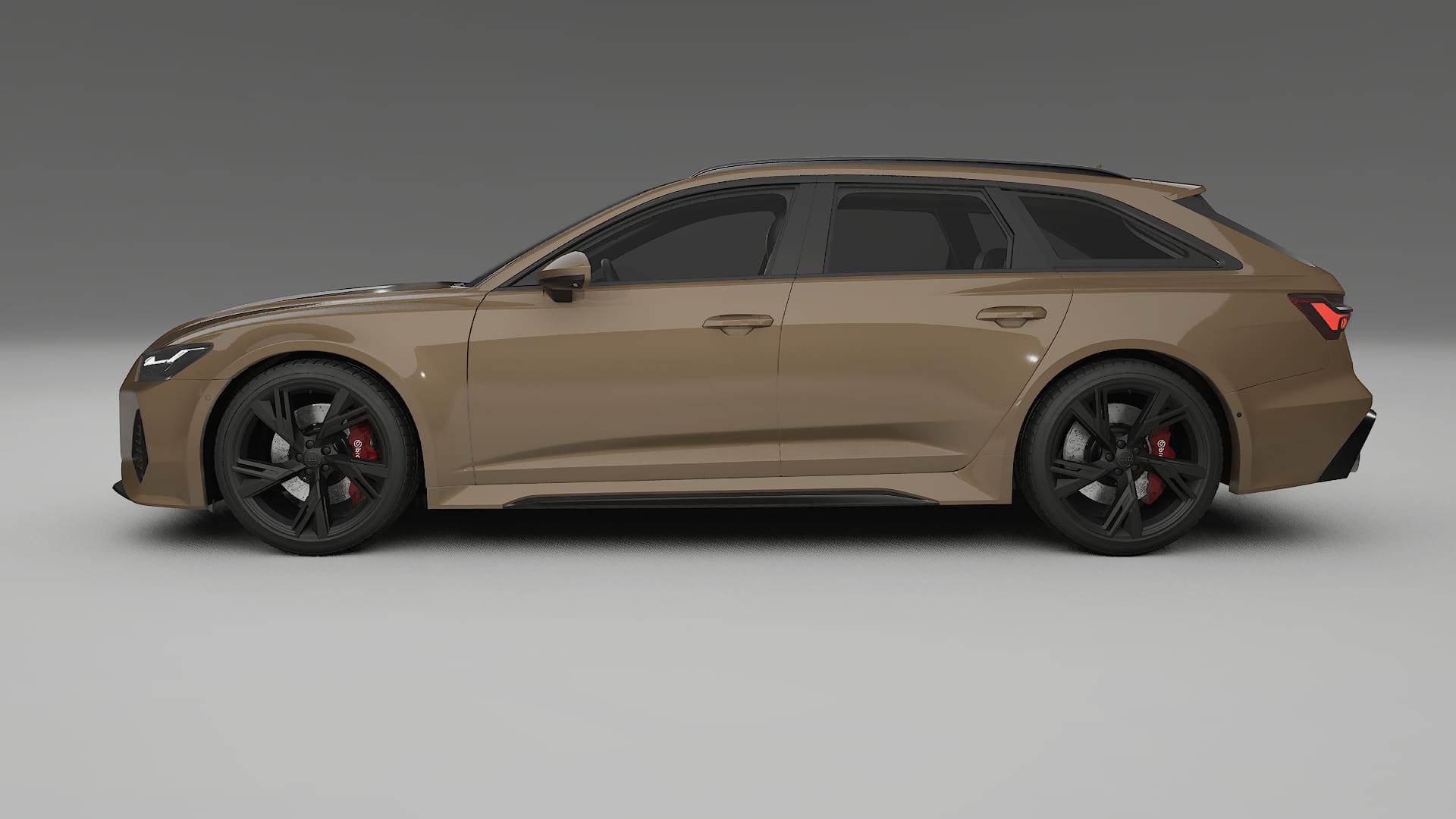 Audi RS6 Avant C8 facelift LCI TPU Lackskyddsfilm | SAHARA Färgskiftande PPF – Komplett Förskuret Kit