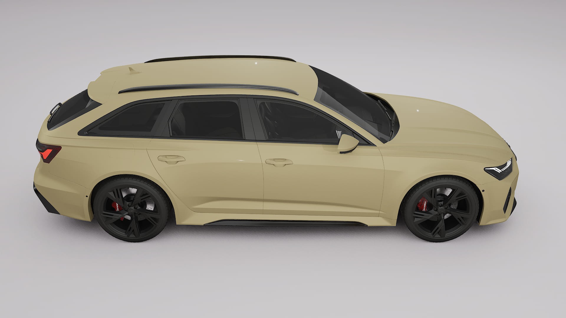 Audi RS6 Avant C8 facelift LCI TPU Lackskyddsfilm | SAND Färgskiftande PPF – Komplett Förskuret Kit