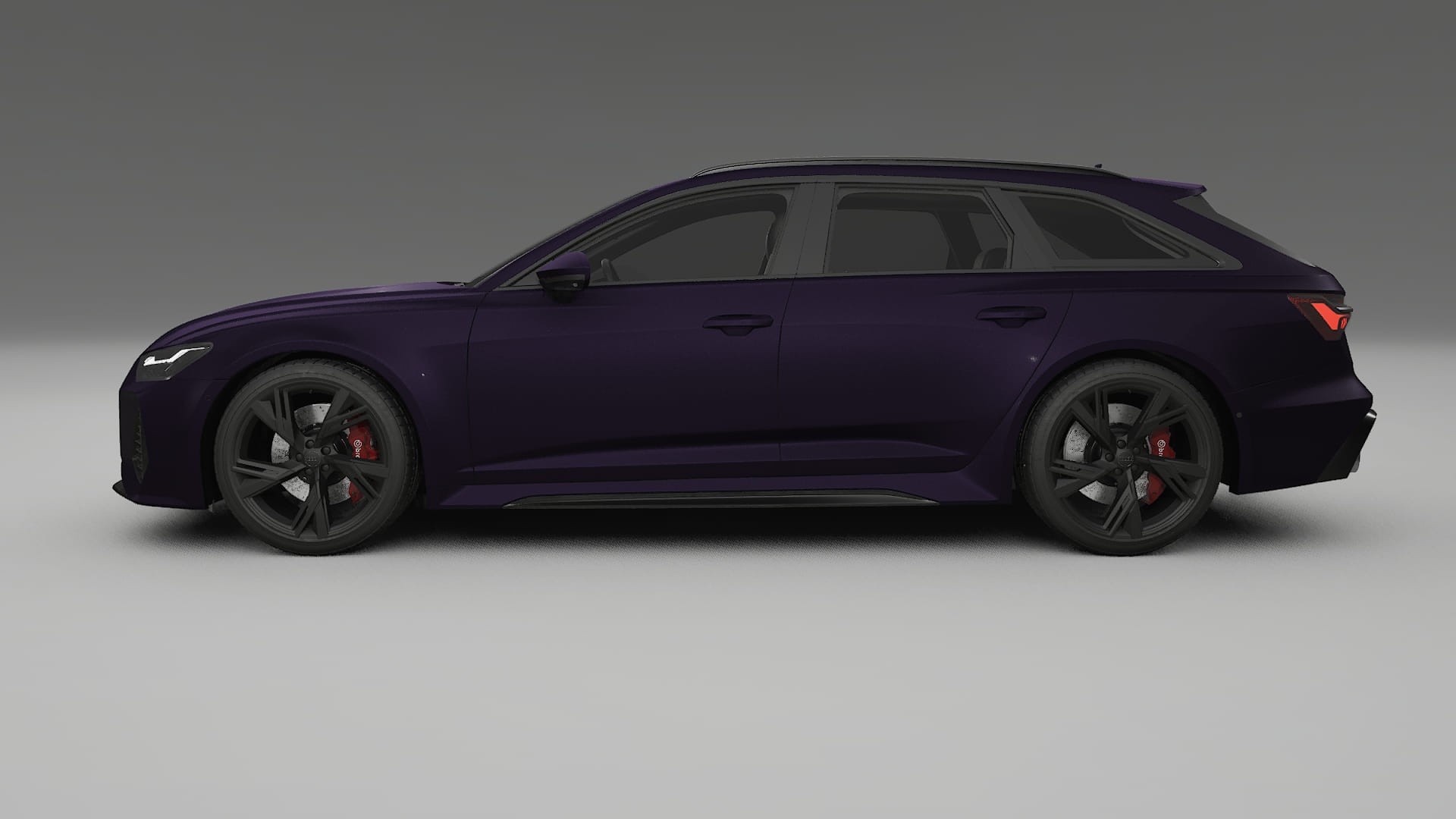 Audi RS6 Avant C8 facelift LCI TPU Lackskyddsfilm | VIOLET Färgskiftande PPF – Komplett Förskuret Kit