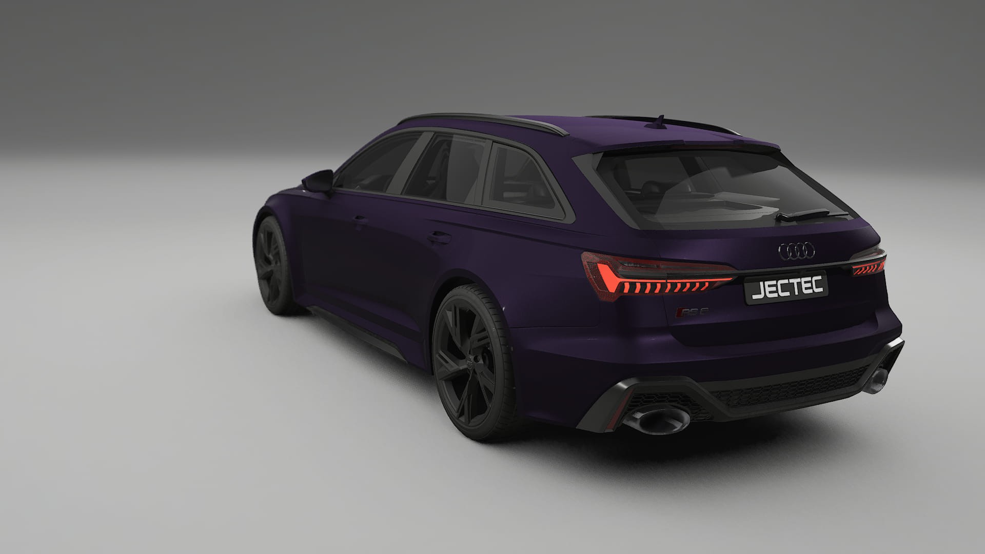 Audi RS6 Avant C8 facelift LCI TPU Lackskyddsfilm | VIOLET Färgskiftande PPF – Komplett Förskuret Kit