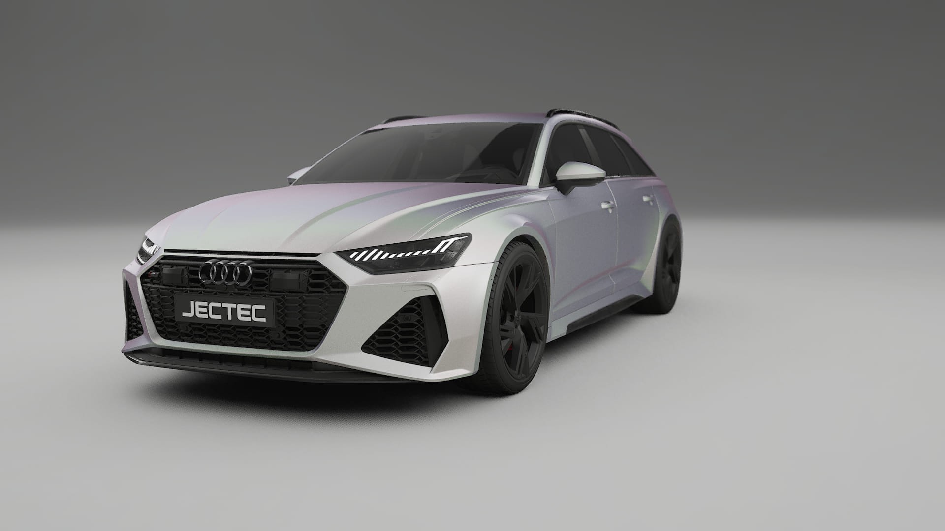 Audi RS6 Avant C8 facelift LCI TPU Lackskyddsfilm | NEBULA Färgskiftande PPF – Komplett Förskuret Kit