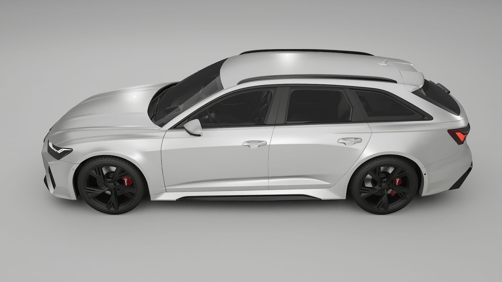 Audi RS6 Avant C8 facelift LCI TPU Lackskyddsfilm | OPAL Färgskiftande PPF – Komplett Förskuret Kit