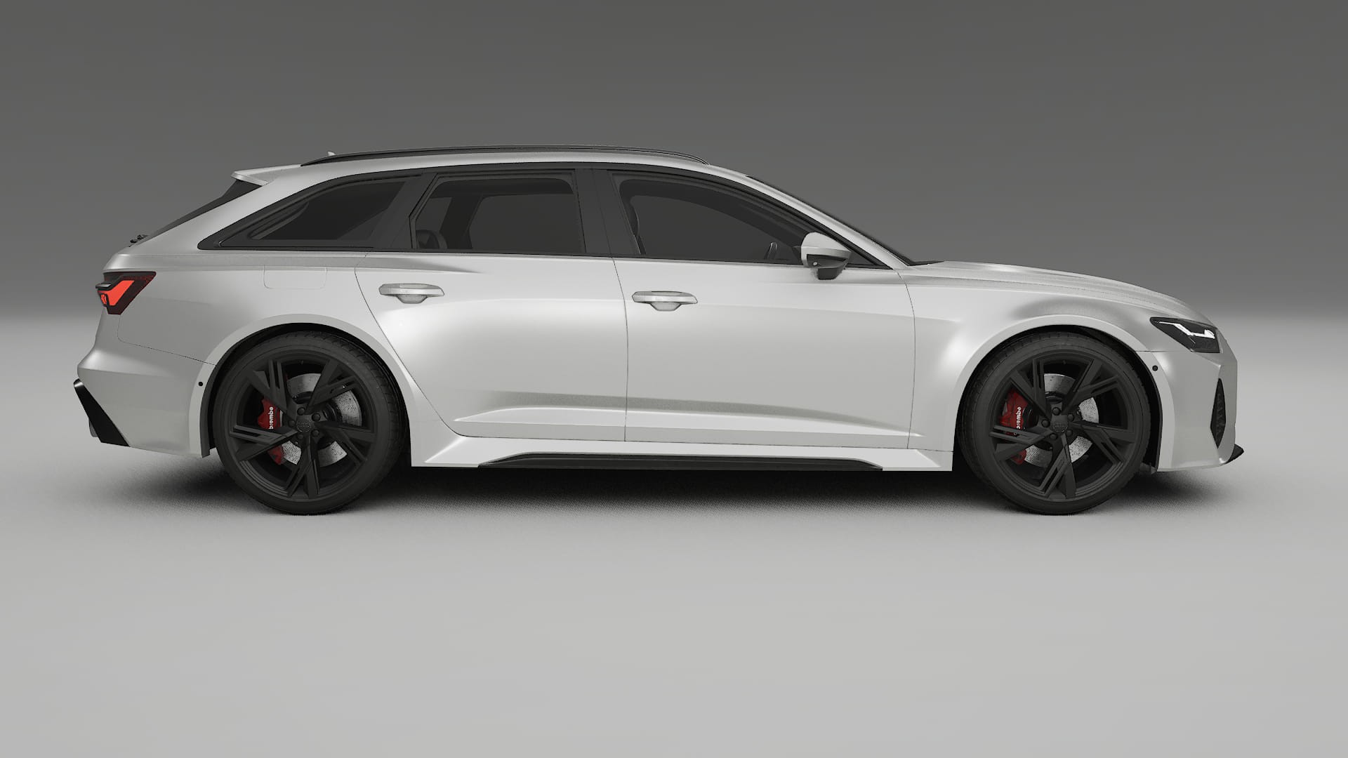 Audi RS6 Avant C8 facelift LCI TPU Lackskyddsfilm | OPAL Färgskiftande PPF – Komplett Förskuret Kit