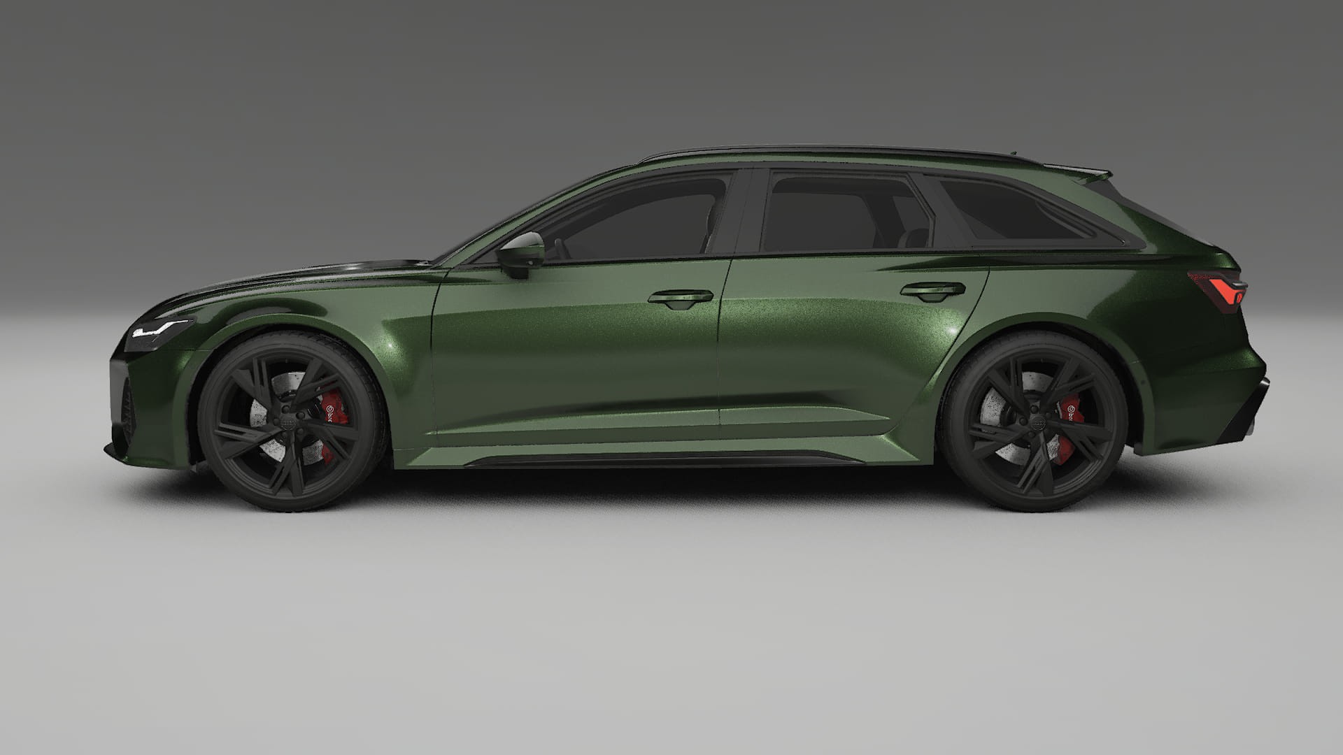 Audi RS6 Avant C8 facelift LCI TPU Lackskyddsfilm | LAGOON Färgskiftande PPF – Komplett Förskuret Kit