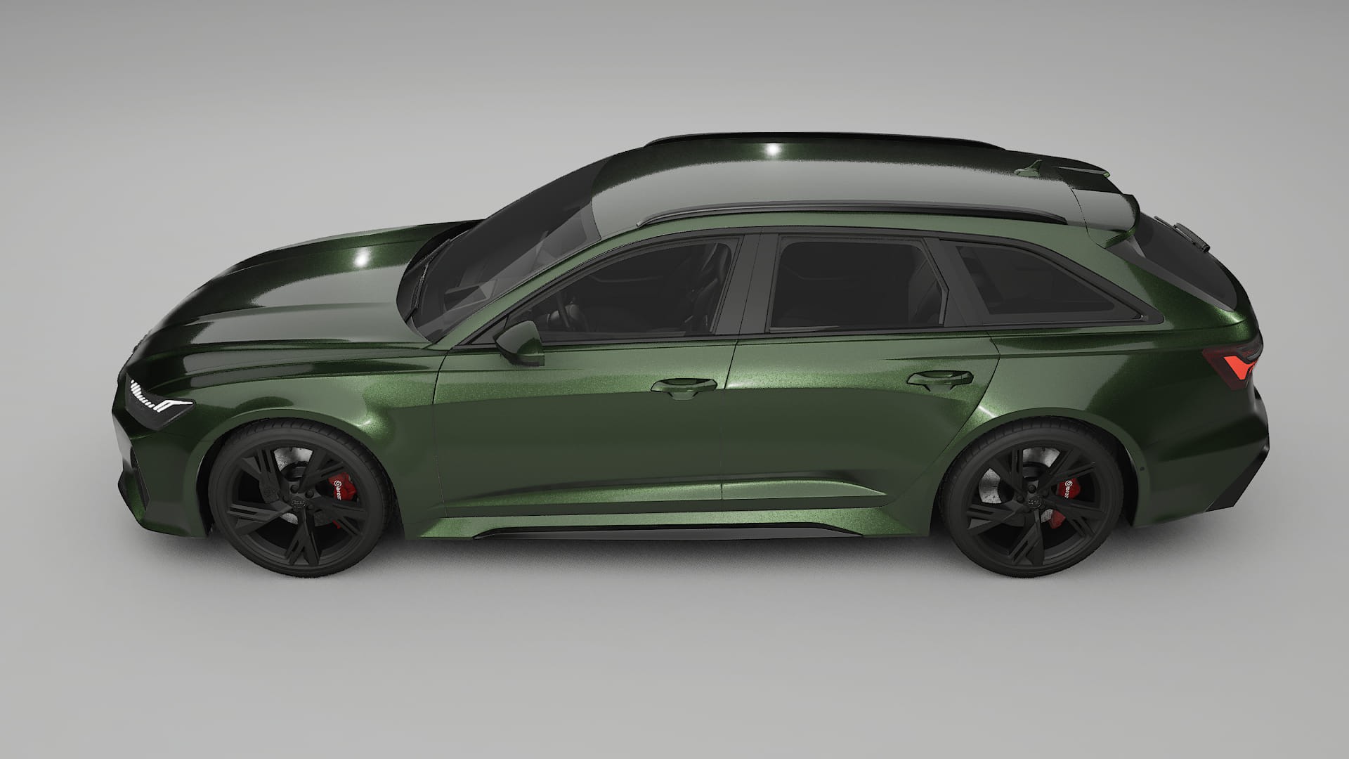 Audi RS6 Avant C8 facelift LCI TPU Lackskyddsfilm | LAGOON Färgskiftande PPF – Komplett Förskuret Kit