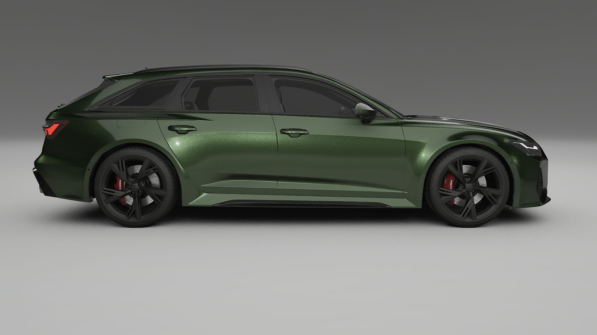 Audi RS6 Avant C8 facelift LCI TPU Lackskyddsfilm | LAGOON Färgskiftande PPF – Komplett Förskuret Kit