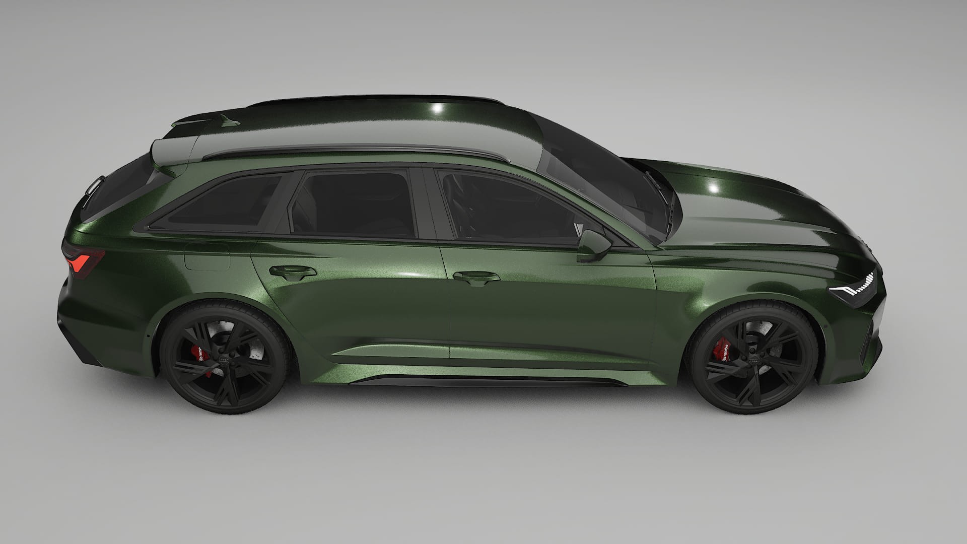 Audi RS6 Avant C8 facelift LCI TPU Lackskyddsfilm | LAGOON Färgskiftande PPF – Komplett Förskuret Kit