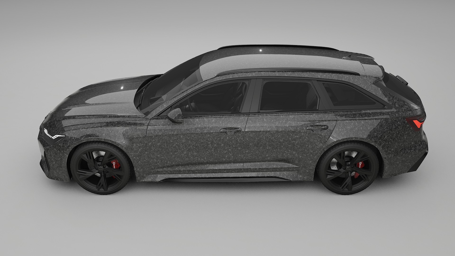 Audi RS6 Avant C8 facelift LCI TPU Lackskyddsfilm | FORGED S Färgskiftande PPF – Komplett Förskuret Kit