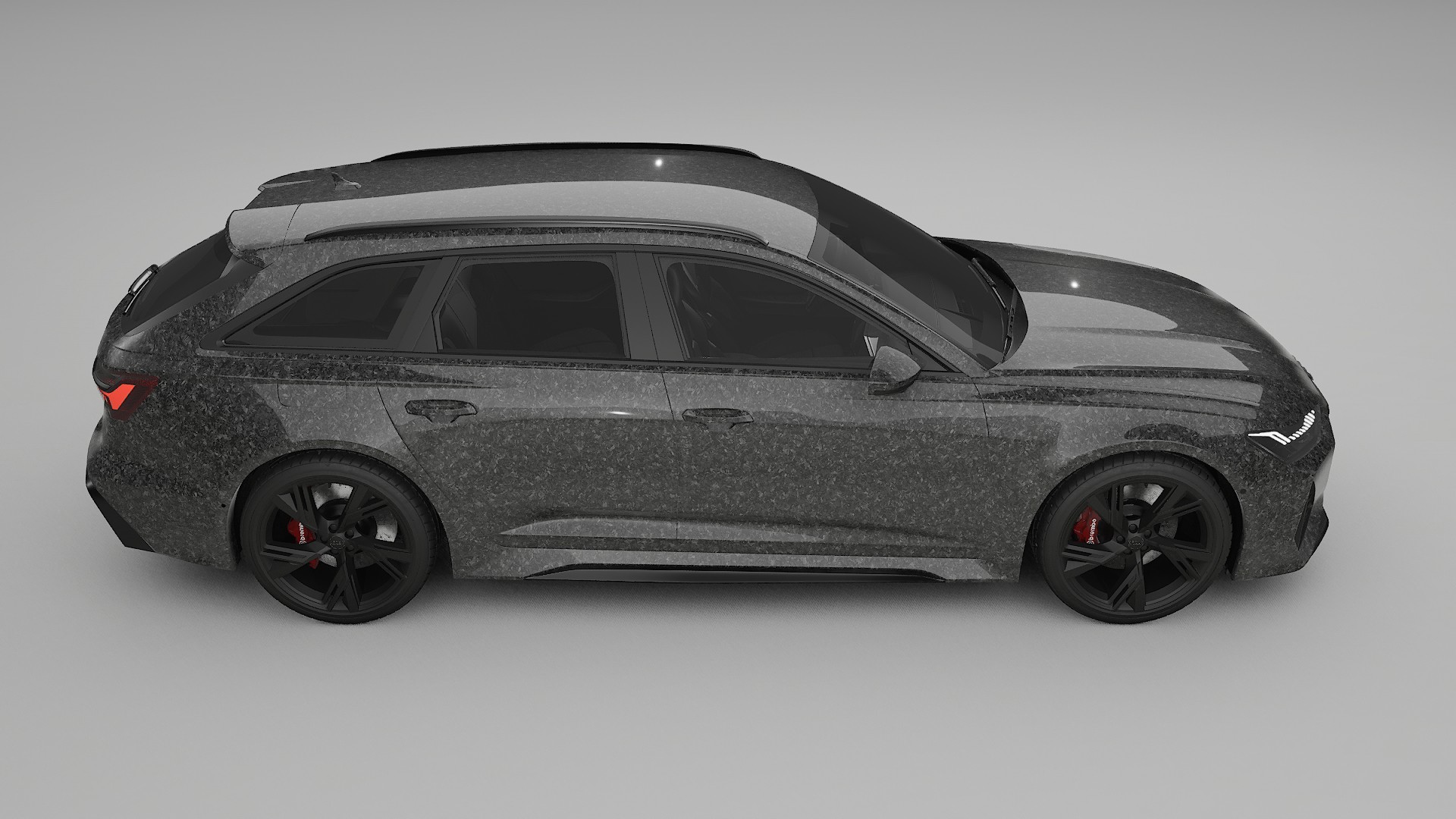 Audi RS6 Avant C8 facelift LCI TPU Lackskyddsfilm | FORGED S Färgskiftande PPF – Komplett Förskuret Kit