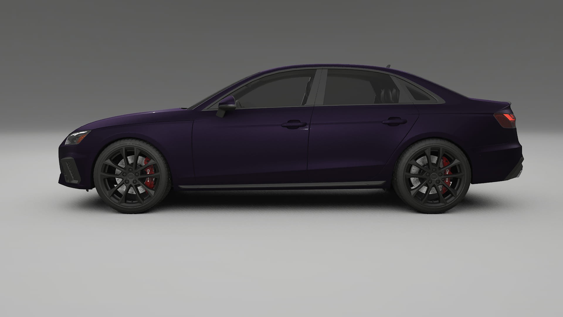Audi S4 Sedan B9 facelift LCI TPU Lackskyddsfilm | VIOLET Färgskiftande PPF – Komplett Förskuret Kit