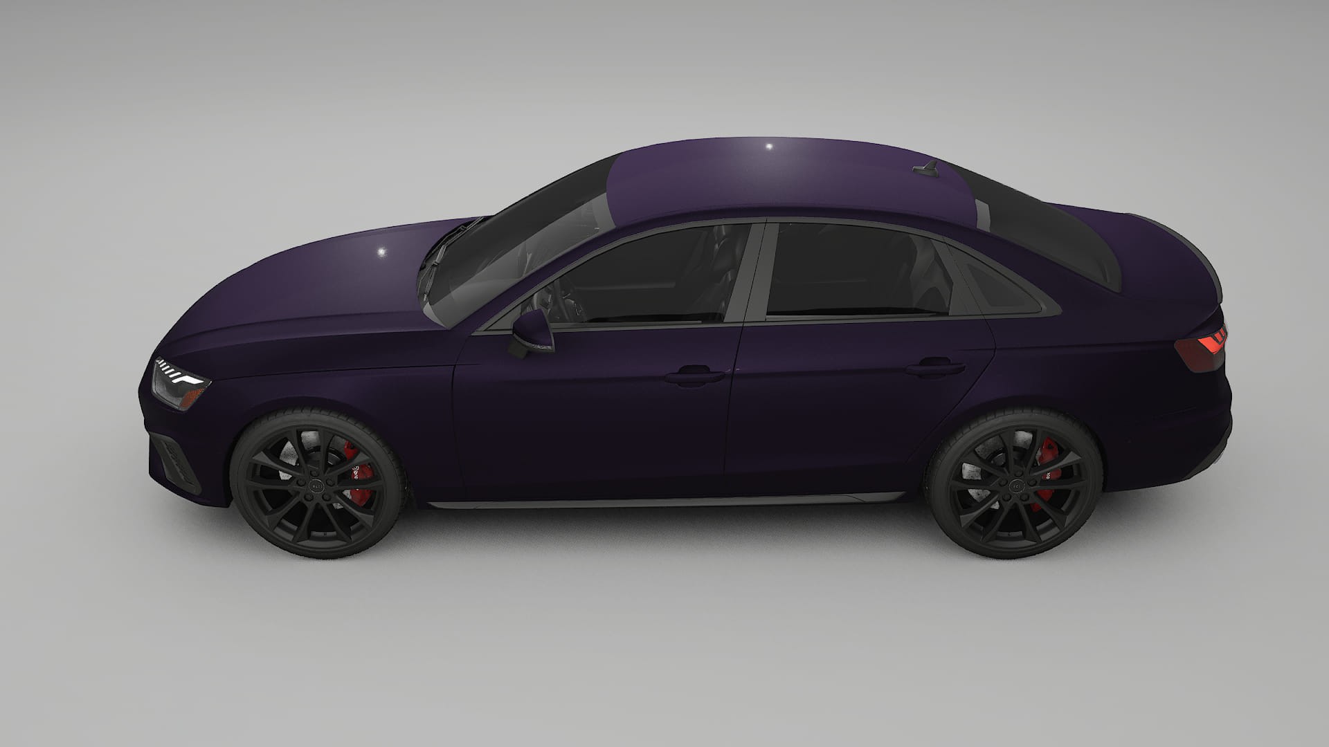 Audi S4 Sedan B9 facelift LCI TPU Lackskyddsfilm | VIOLET Färgskiftande PPF – Komplett Förskuret Kit