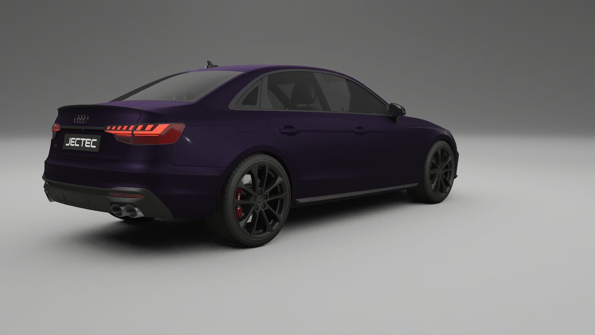 Audi S4 Sedan B9 facelift LCI TPU Lackskyddsfilm | VIOLET Färgskiftande PPF – Komplett Förskuret Kit