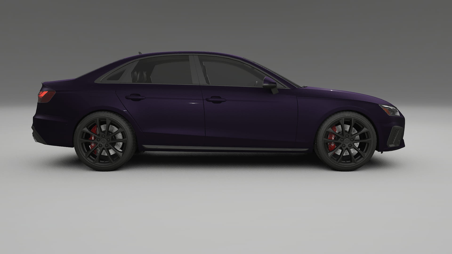 Audi S4 Sedan B9 facelift LCI TPU Lackskyddsfilm | VIOLET Färgskiftande PPF – Komplett Förskuret Kit