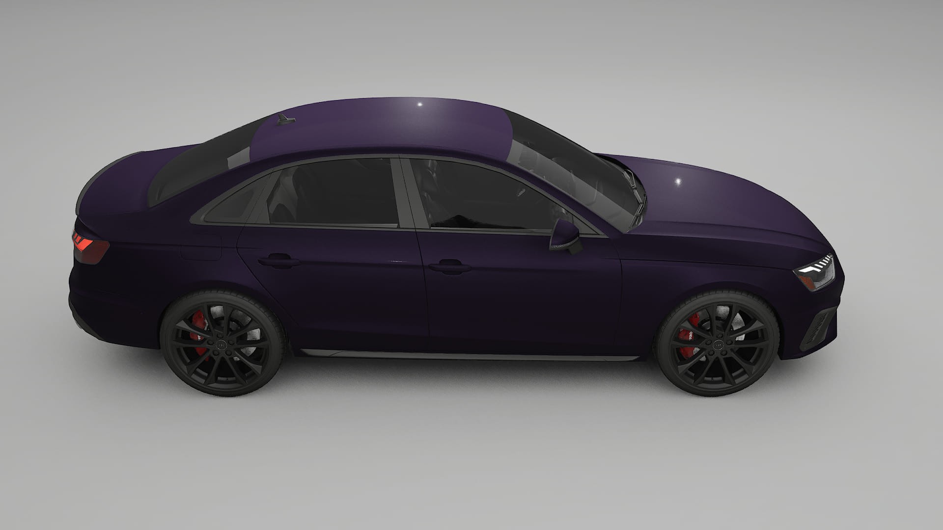Audi S4 Sedan B9 facelift LCI TPU Lackskyddsfilm | VIOLET Färgskiftande PPF – Komplett Förskuret Kit