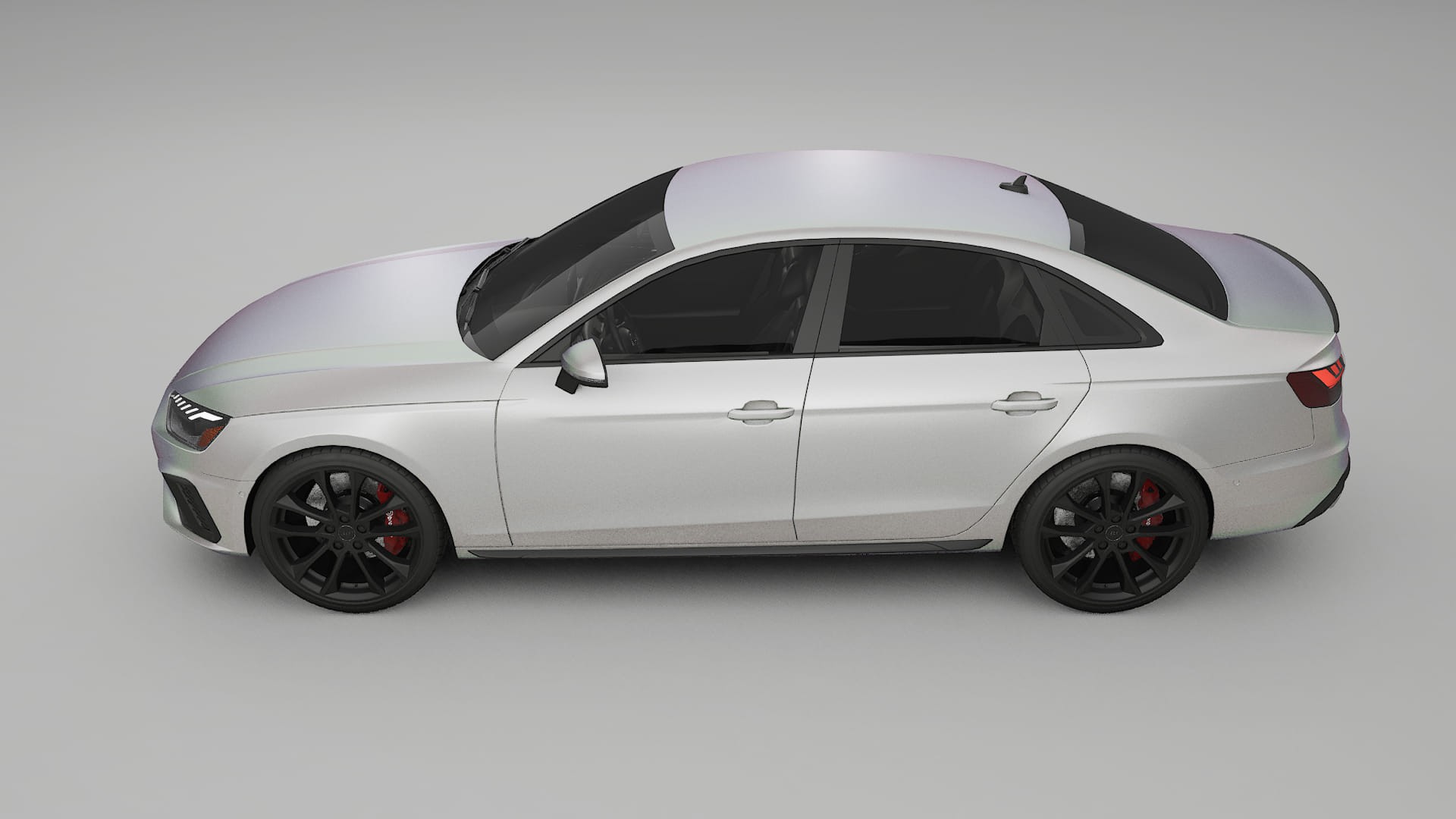 Audi S4 Sedan B9 facelift LCI TPU Lackskyddsfilm | NEBULA Färgskiftande PPF – Komplett Förskuret Kit