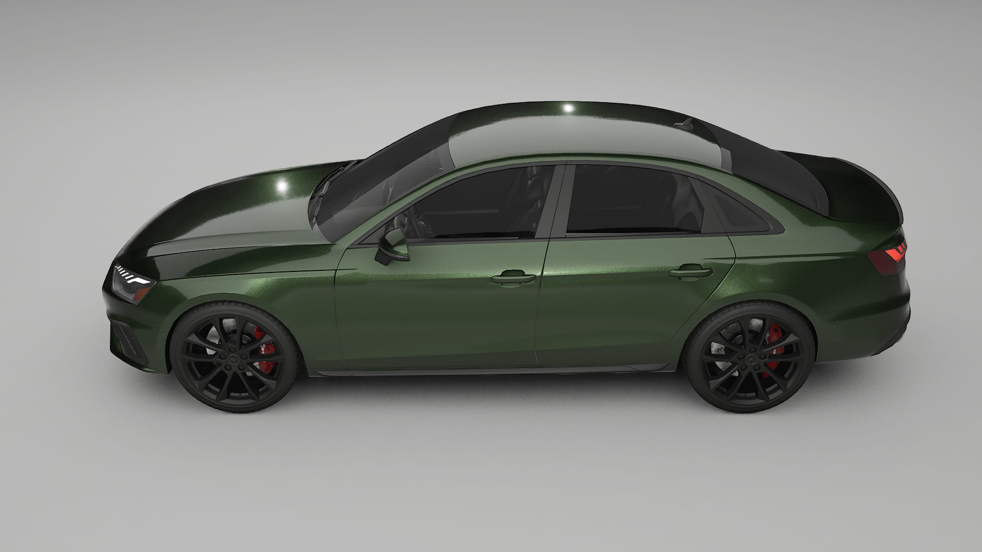 Audi S4 Sedan B9 facelift LCI TPU Lackskyddsfilm | LAGOON Färgskiftande PPF – Komplett Förskuret Kit