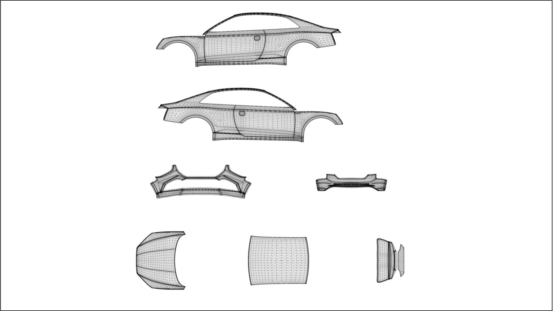 Audi S5 B9 prefacelift pre LCI TPU Lackskyddsfilm | VIOLET Färgskiftande PPF – Komplett Förskuret Kit