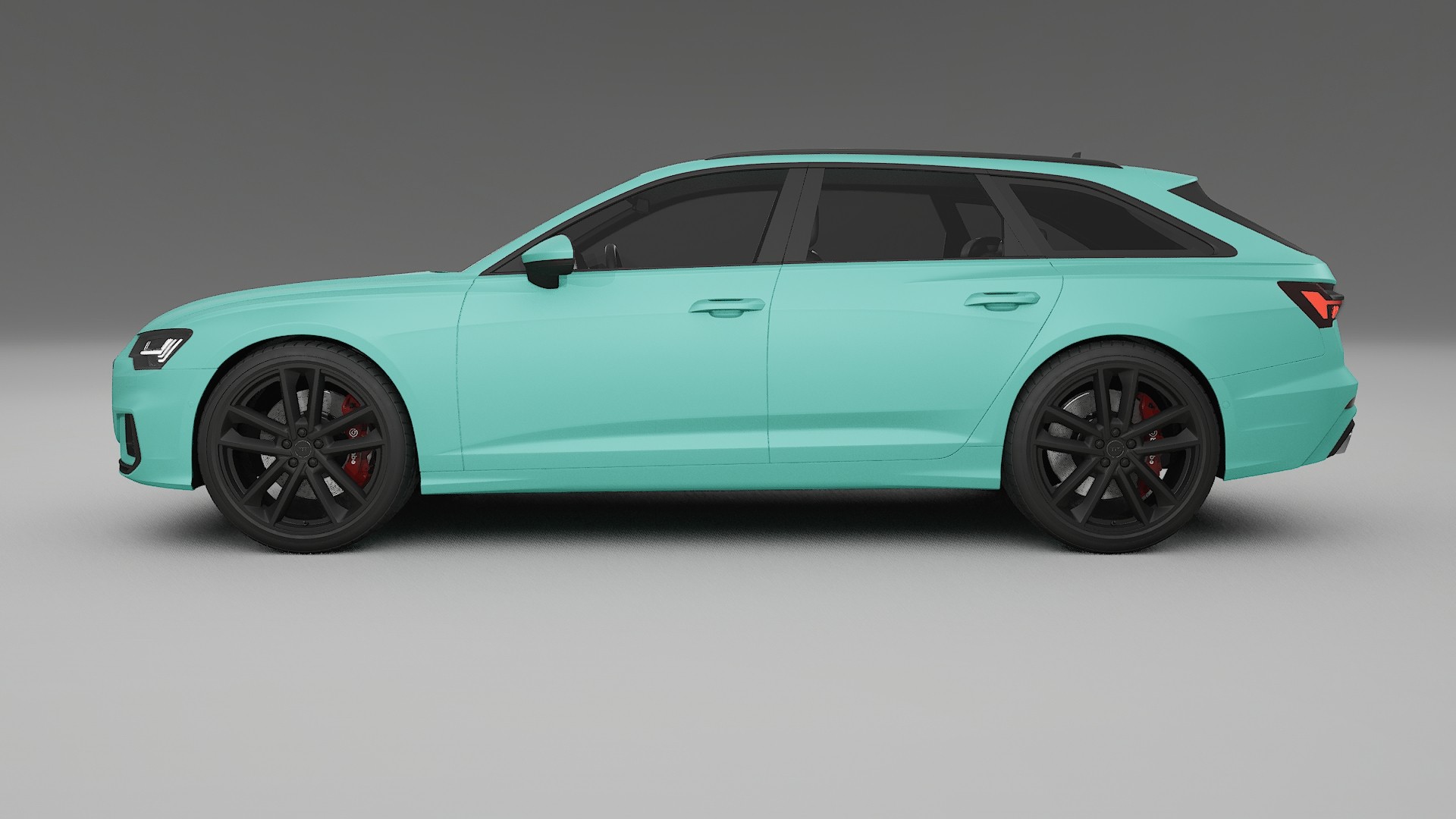 Audi S6 Avant prefacelift pre LCI C8 TPU Lackskyddsfilm | FROST Färgskiftande PPF – Komplett Förskuret Kit