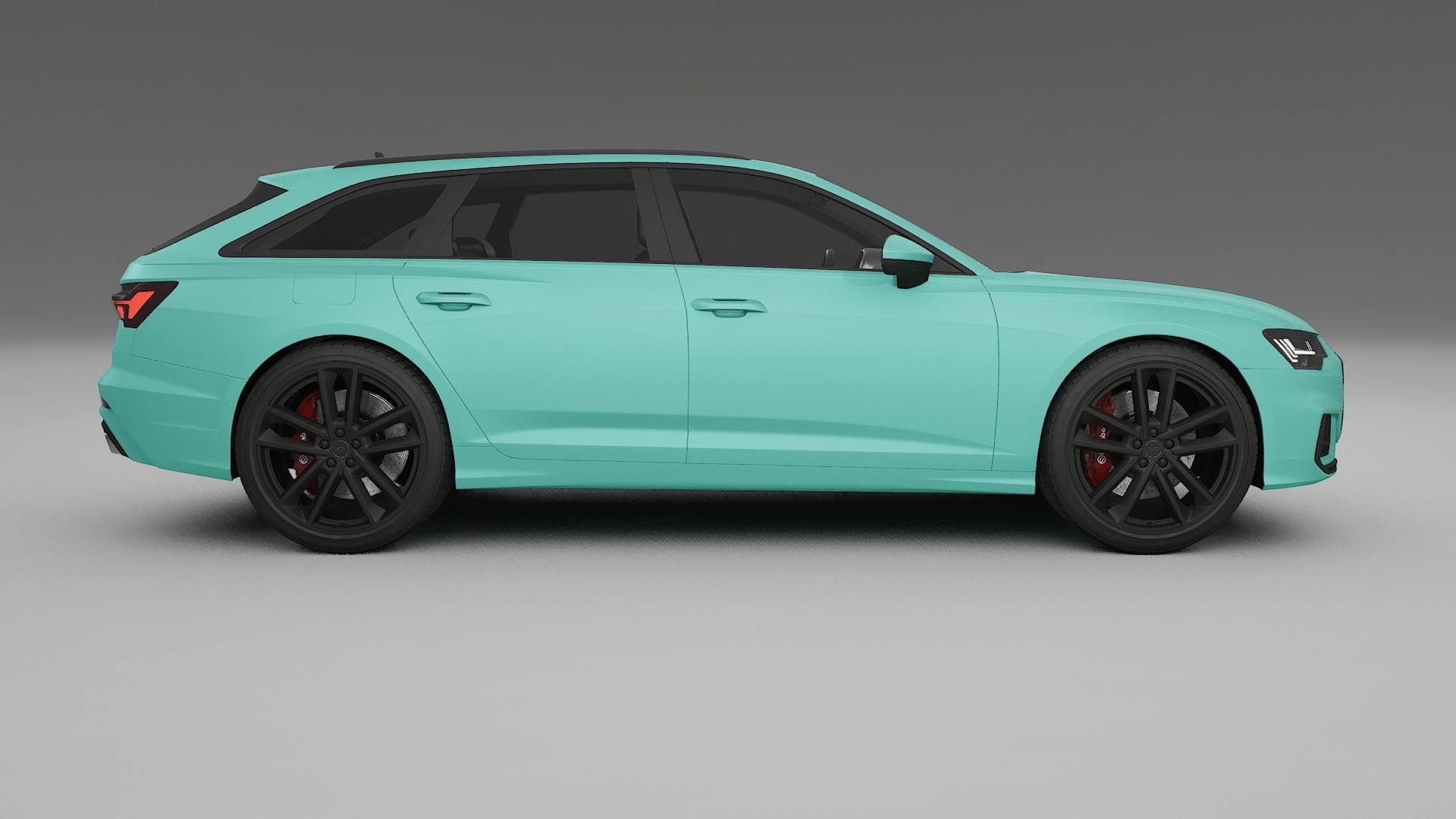 Audi S6 Avant prefacelift pre LCI C8 TPU Lackskyddsfilm | FROST Färgskiftande PPF – Komplett Förskuret Kit