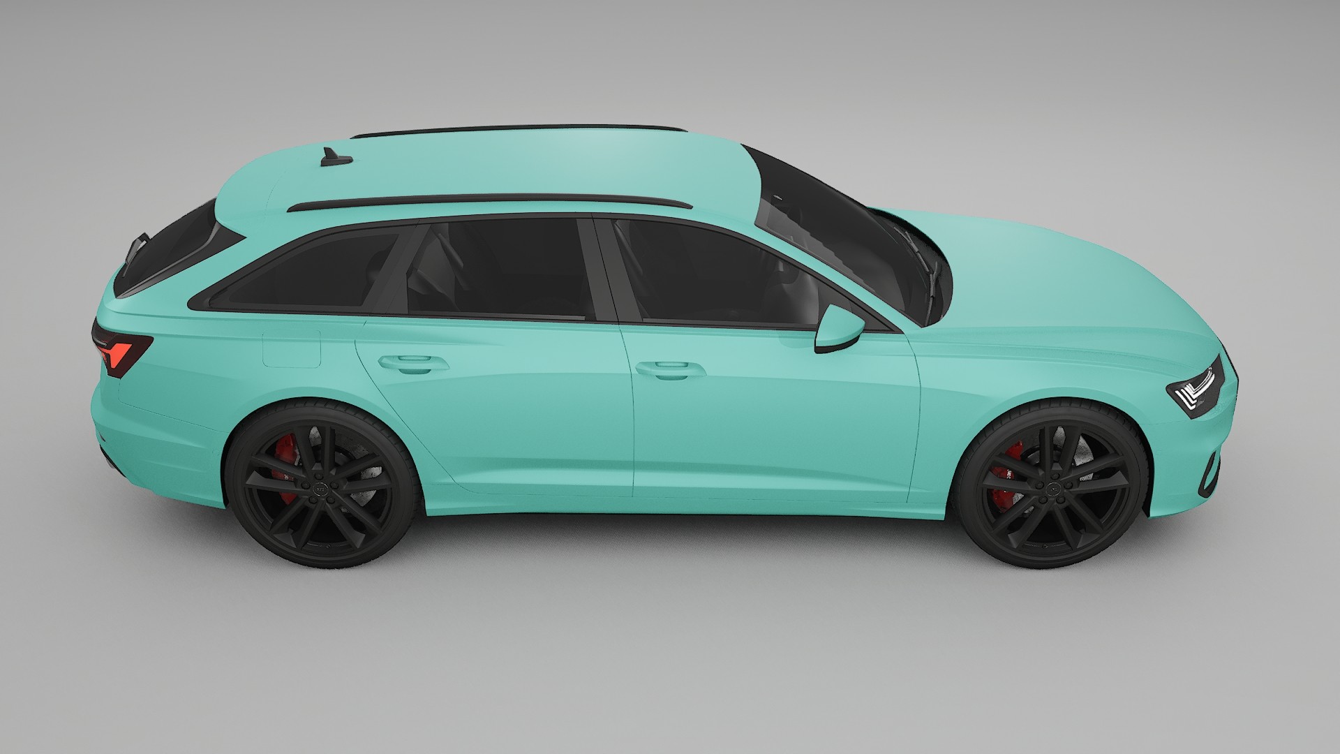 Audi S6 Avant prefacelift pre LCI C8 TPU Lackskyddsfilm | FROST Färgskiftande PPF – Komplett Förskuret Kit