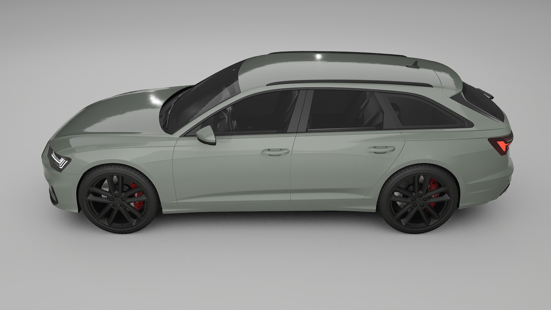 Audi S6 Avant prefacelift pre LCI C8 TPU Lackskyddsfilm | SLATE Färgskiftande PPF – Komplett Förskuret Kit