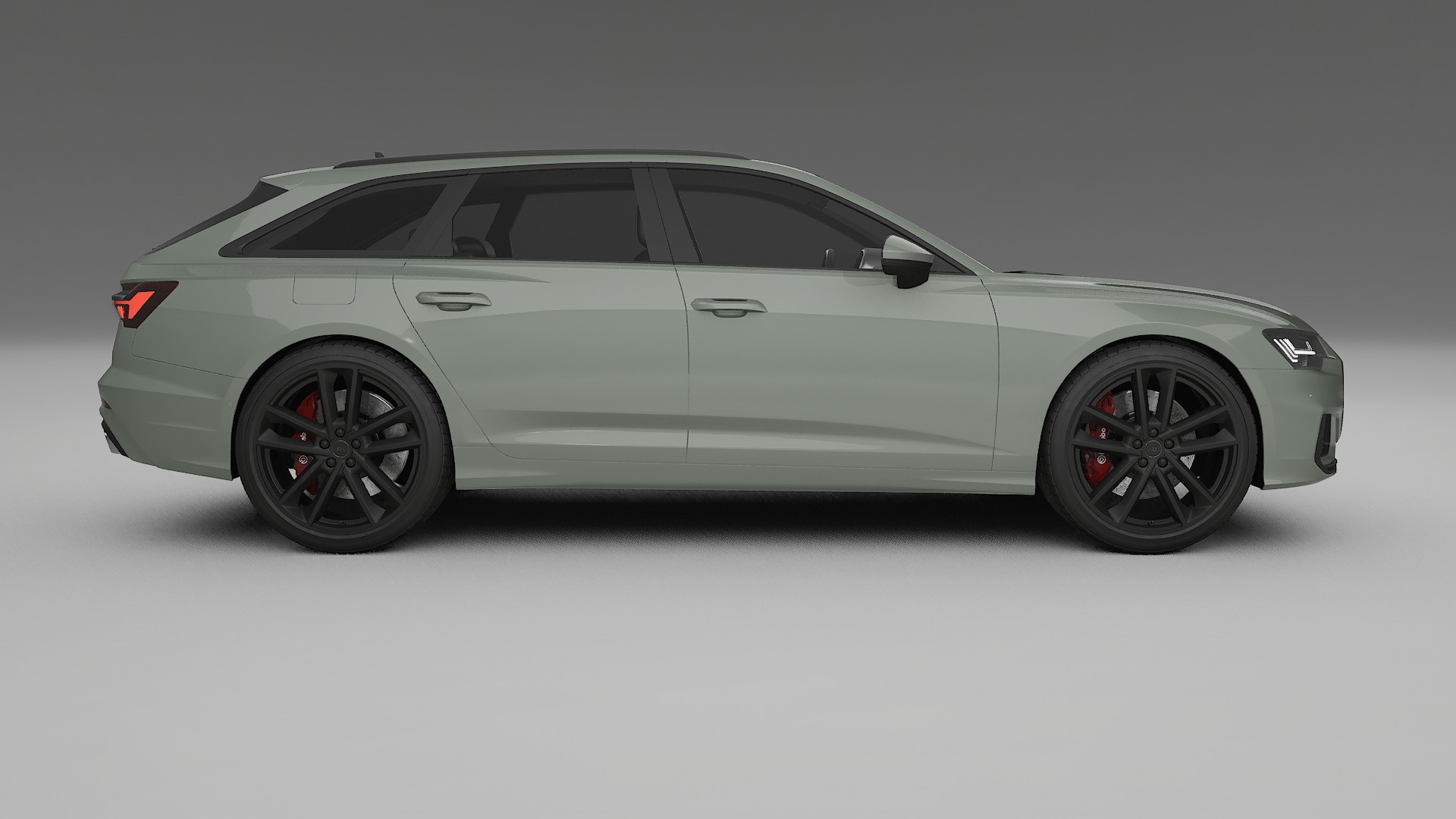 Audi S6 Avant prefacelift pre LCI C8 TPU Lackskyddsfilm | SLATE Färgskiftande PPF – Komplett Förskuret Kit