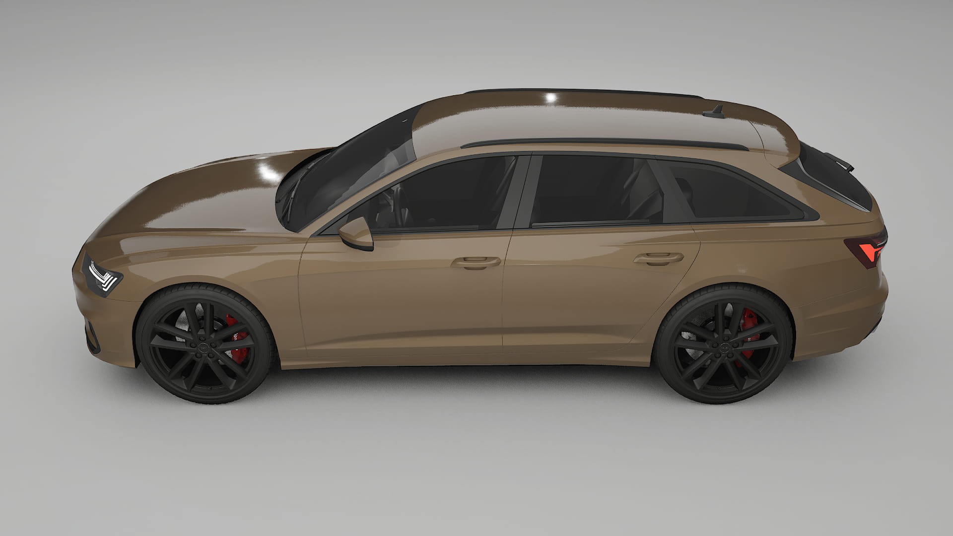 Audi S6 Avant prefacelift pre LCI C8 TPU Lackskyddsfilm | SAHARA Färgskiftande PPF – Komplett Förskuret Kit