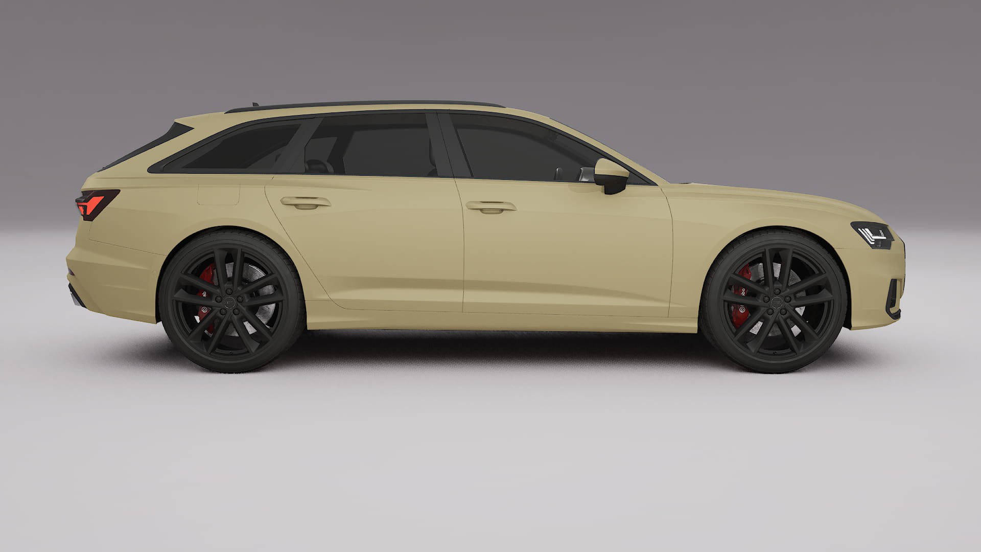 Audi S6 Avant prefacelift pre LCI C8 TPU Lackskyddsfilm | SAND Färgskiftande PPF – Komplett Förskuret Kit