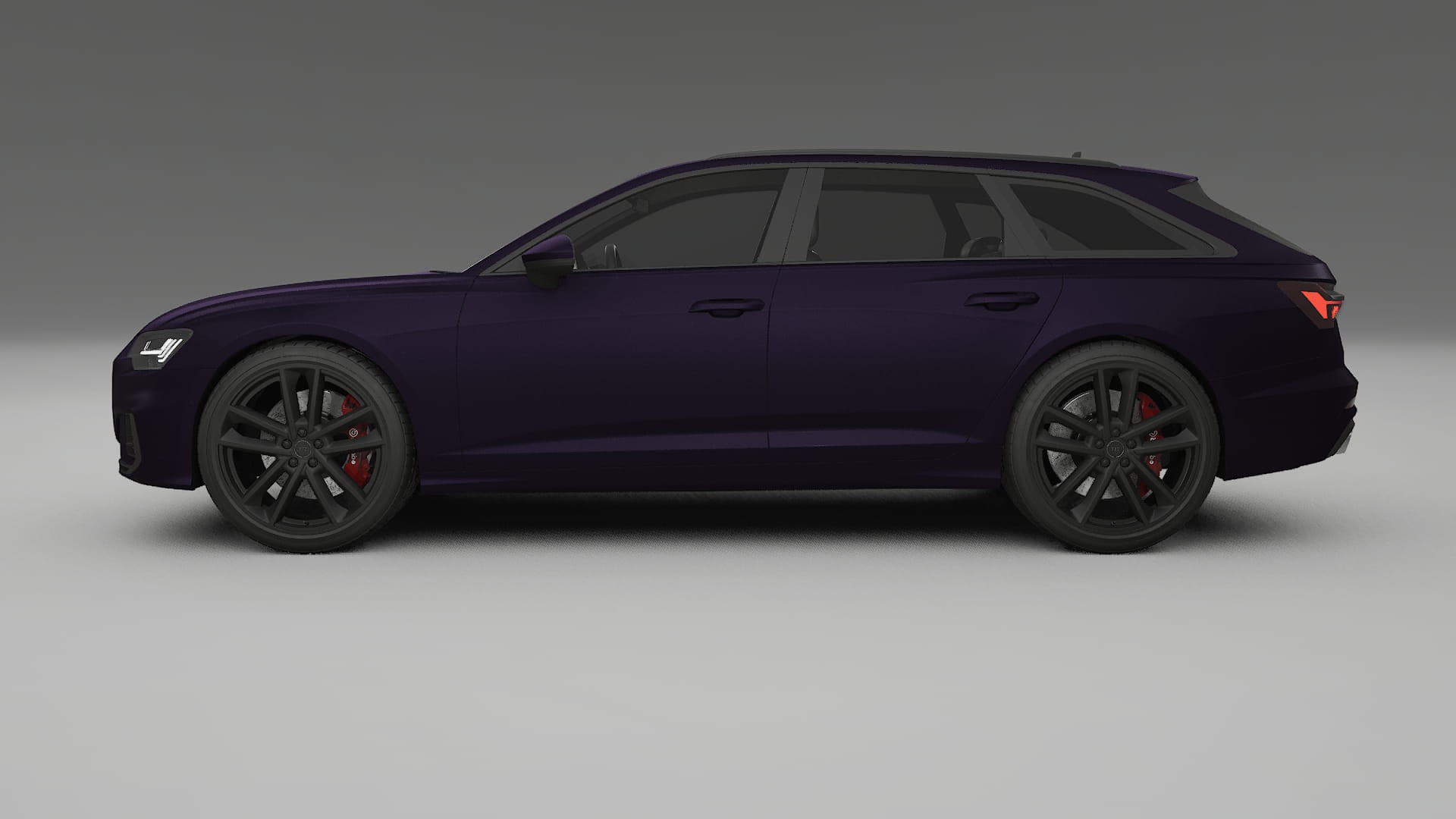 Audi S6 Avant prefacelift pre LCI C8 TPU Lackskyddsfilm | VIOLET Färgskiftande PPF – Komplett Förskuret Kit