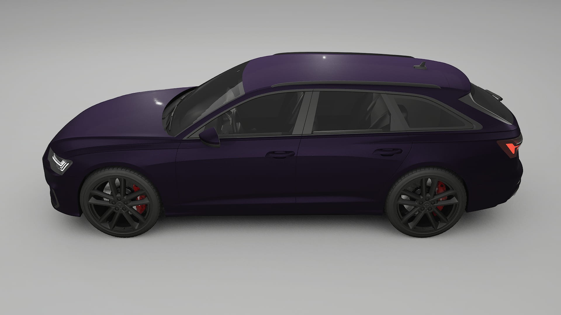 Audi S6 Avant prefacelift pre LCI C8 TPU Lackskyddsfilm | VIOLET Färgskiftande PPF – Komplett Förskuret Kit