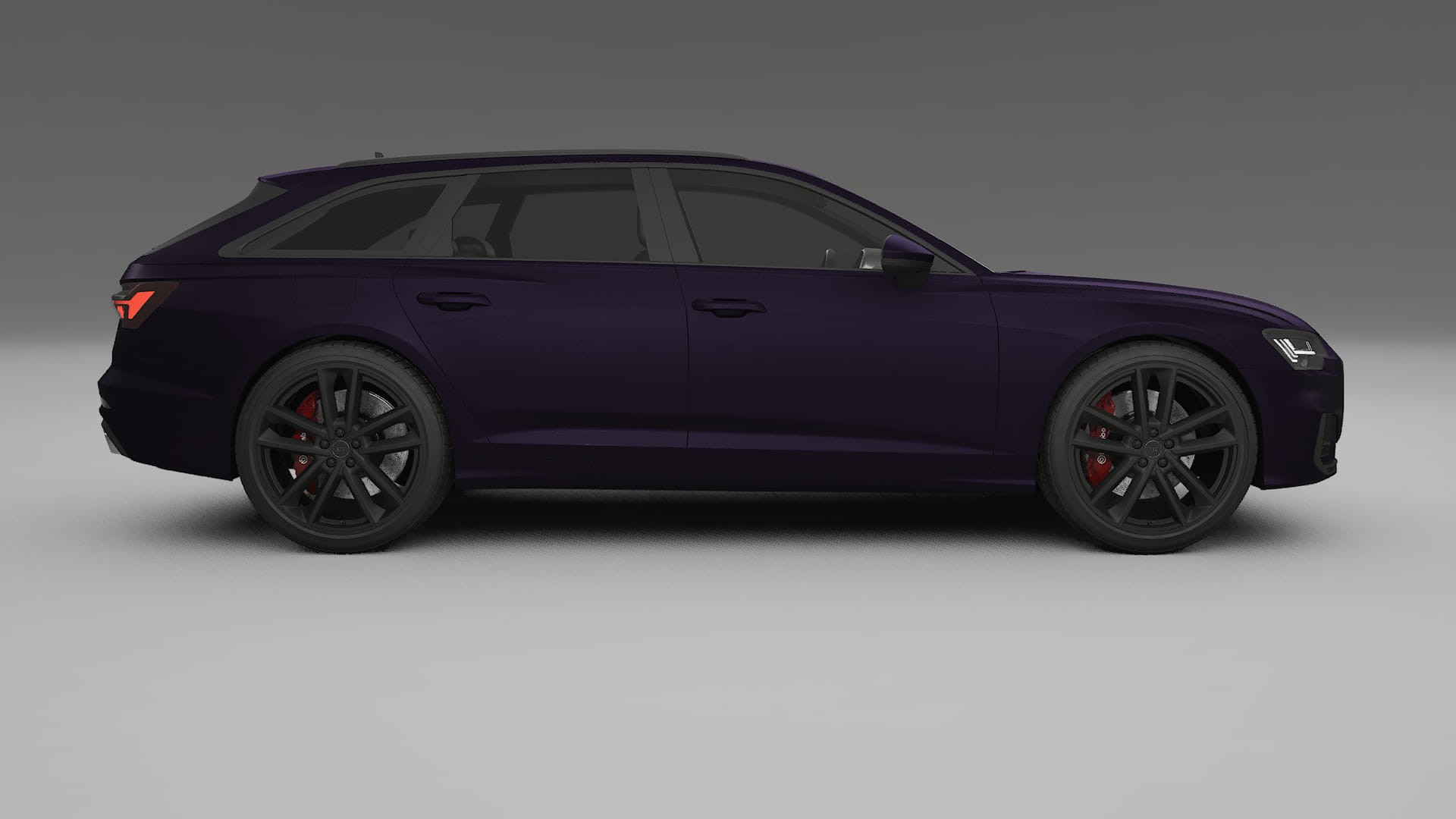 Audi S6 Avant prefacelift pre LCI C8 TPU Lackskyddsfilm | VIOLET Färgskiftande PPF – Komplett Förskuret Kit