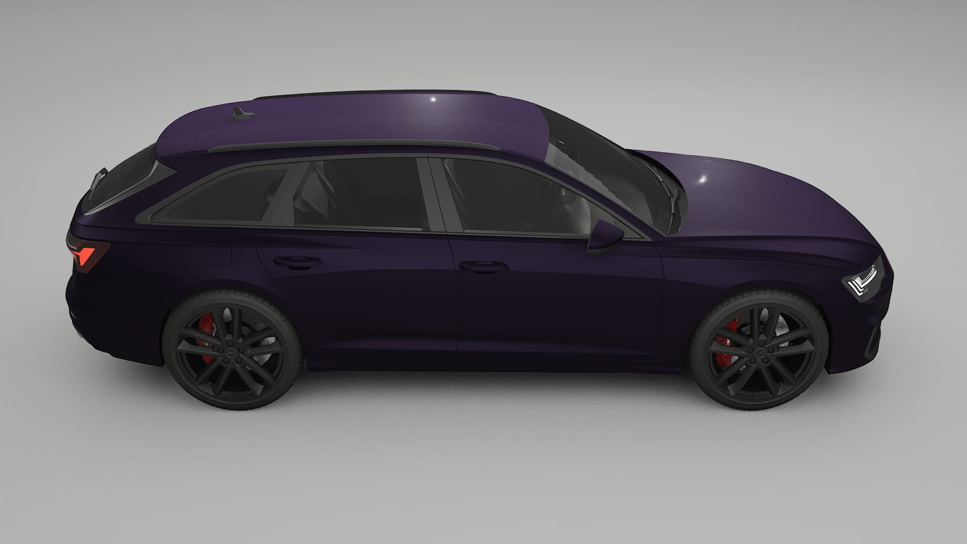 Audi S6 Avant prefacelift pre LCI C8 TPU Lackskyddsfilm | VIOLET Färgskiftande PPF – Komplett Förskuret Kit