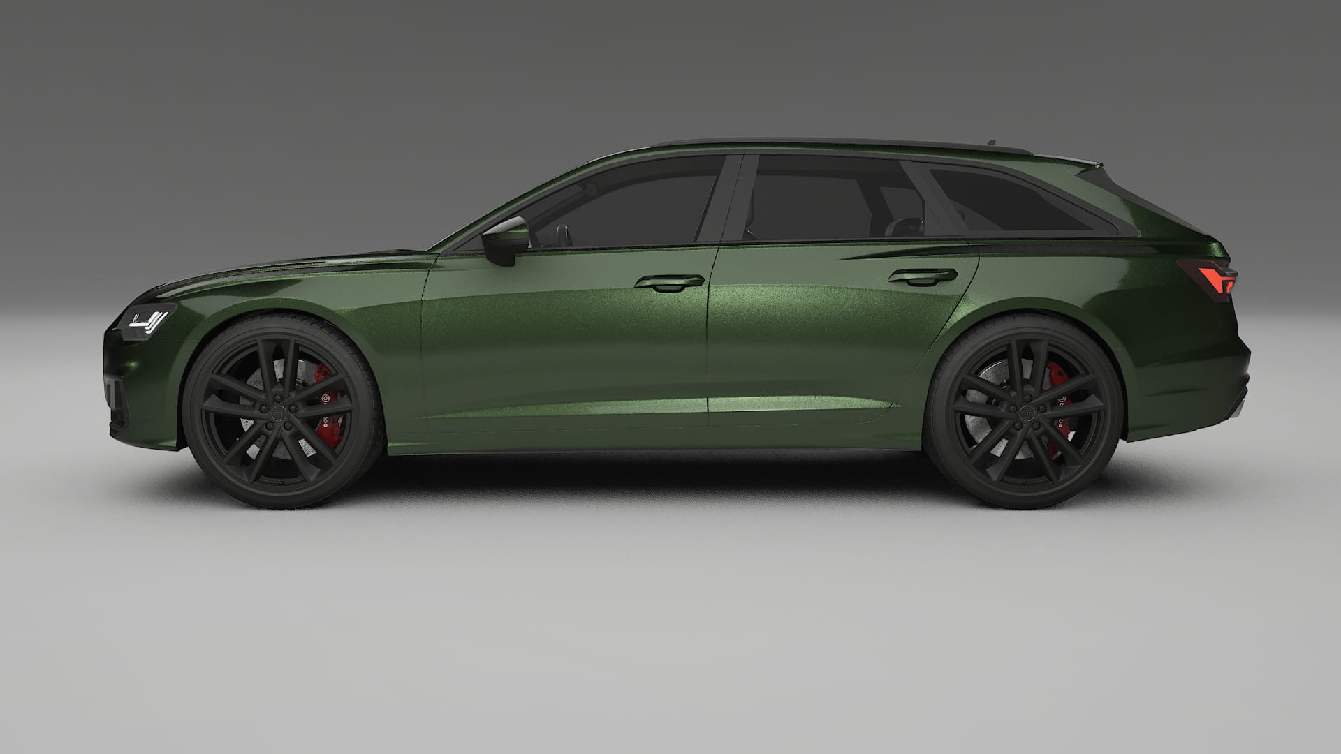 Audi S6 Avant prefacelift pre LCI C8 TPU Lackskyddsfilm | LAGOON Färgskiftande PPF – Komplett Förskuret Kit