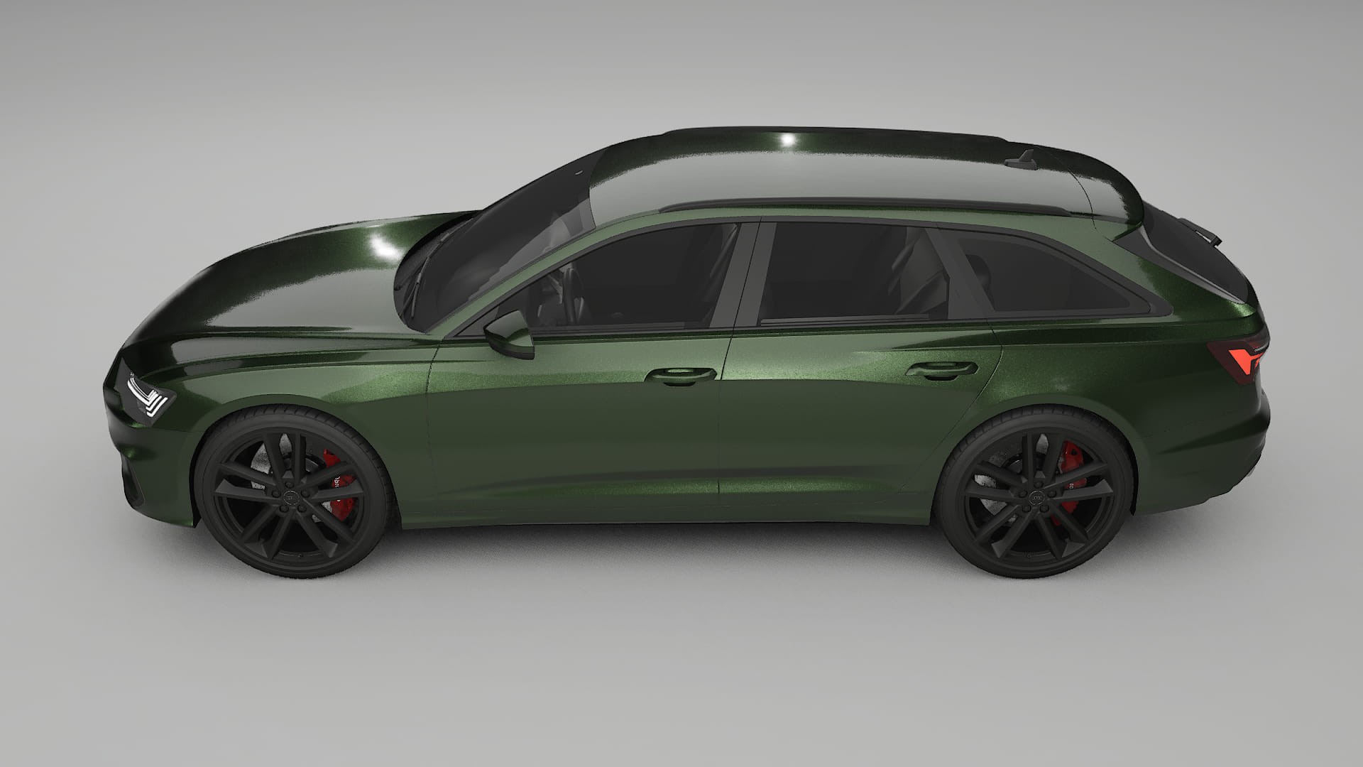 Audi S6 Avant prefacelift pre LCI C8 TPU Lackskyddsfilm | LAGOON Färgskiftande PPF – Komplett Förskuret Kit