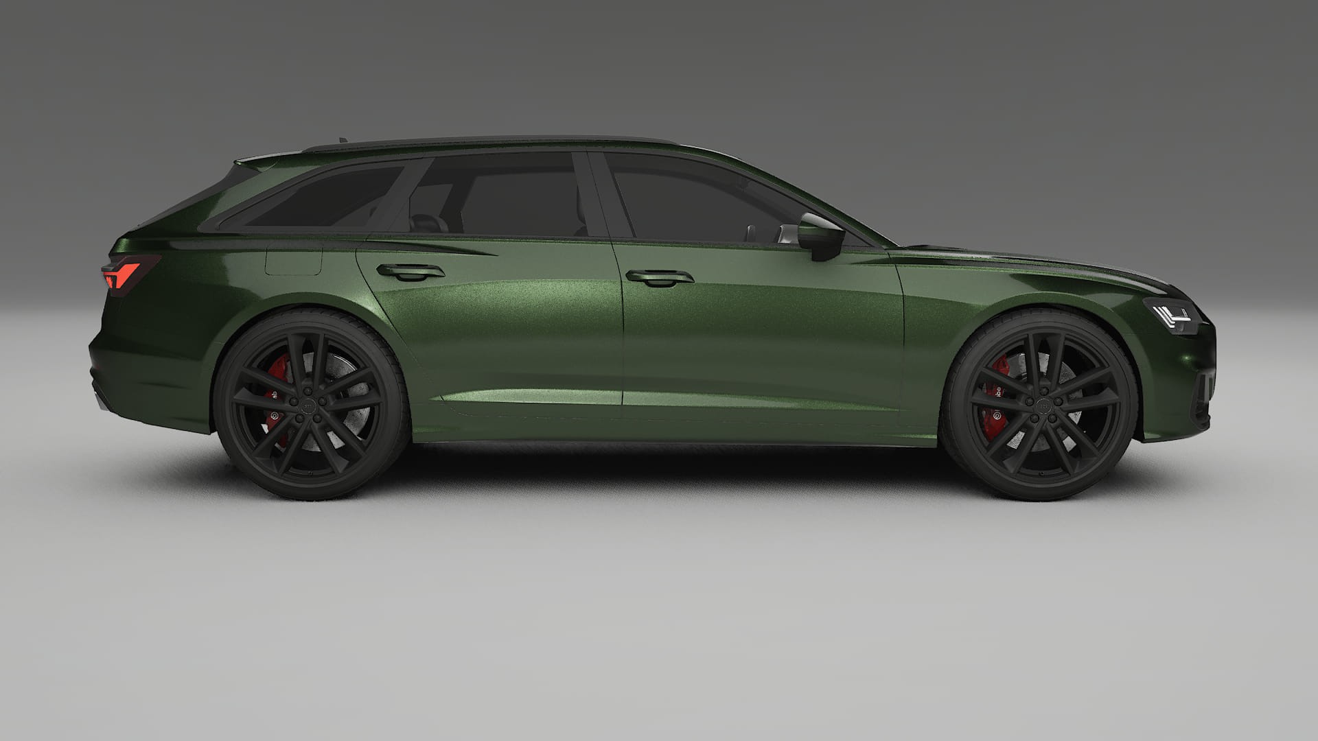 Audi S6 Avant prefacelift pre LCI C8 TPU Lackskyddsfilm | LAGOON Färgskiftande PPF – Komplett Förskuret Kit