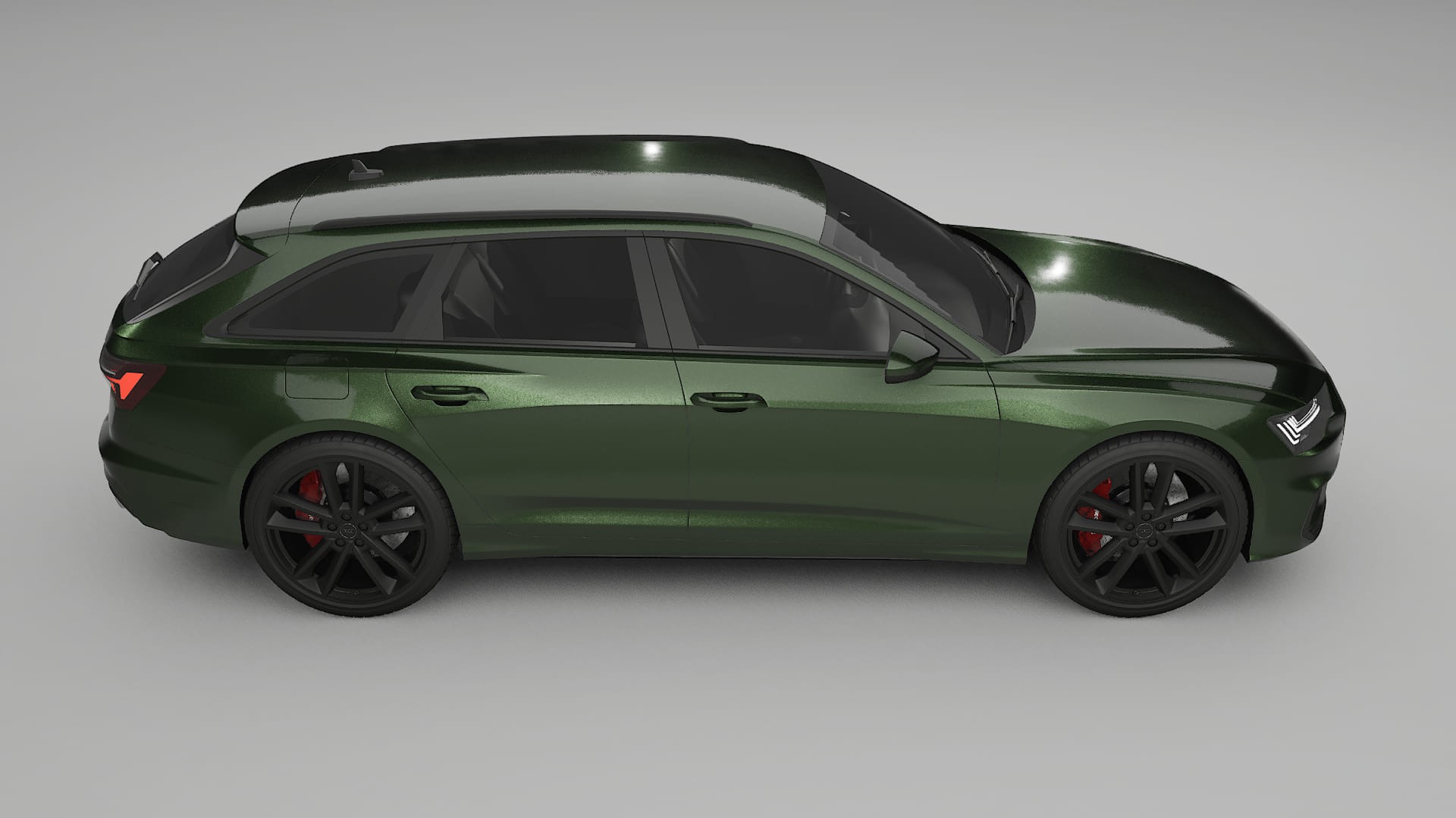 Audi S6 Avant prefacelift pre LCI C8 TPU Lackskyddsfilm | LAGOON Färgskiftande PPF – Komplett Förskuret Kit