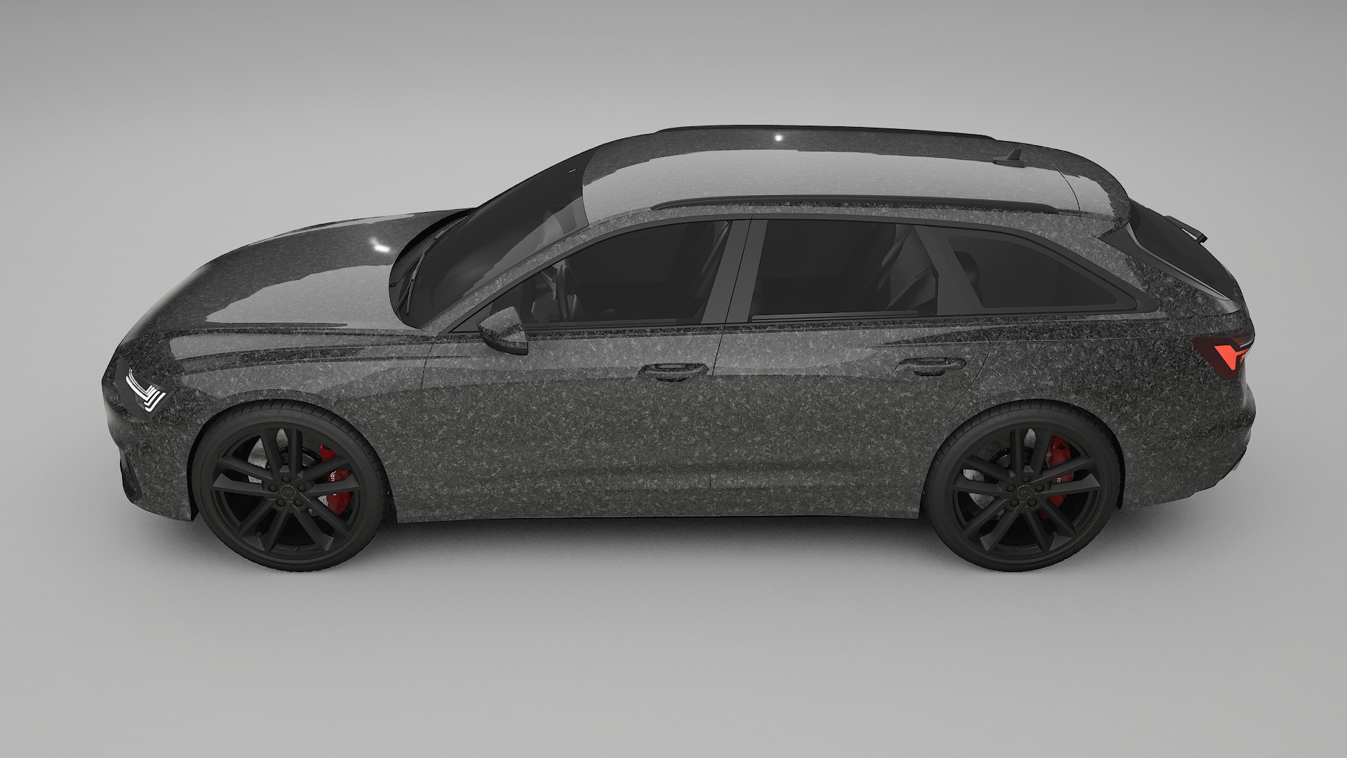 Audi S6 Avant prefacelift pre LCI C8 TPU Lackskyddsfilm | FORGED S Färgskiftande PPF – Komplett Förskuret Kit