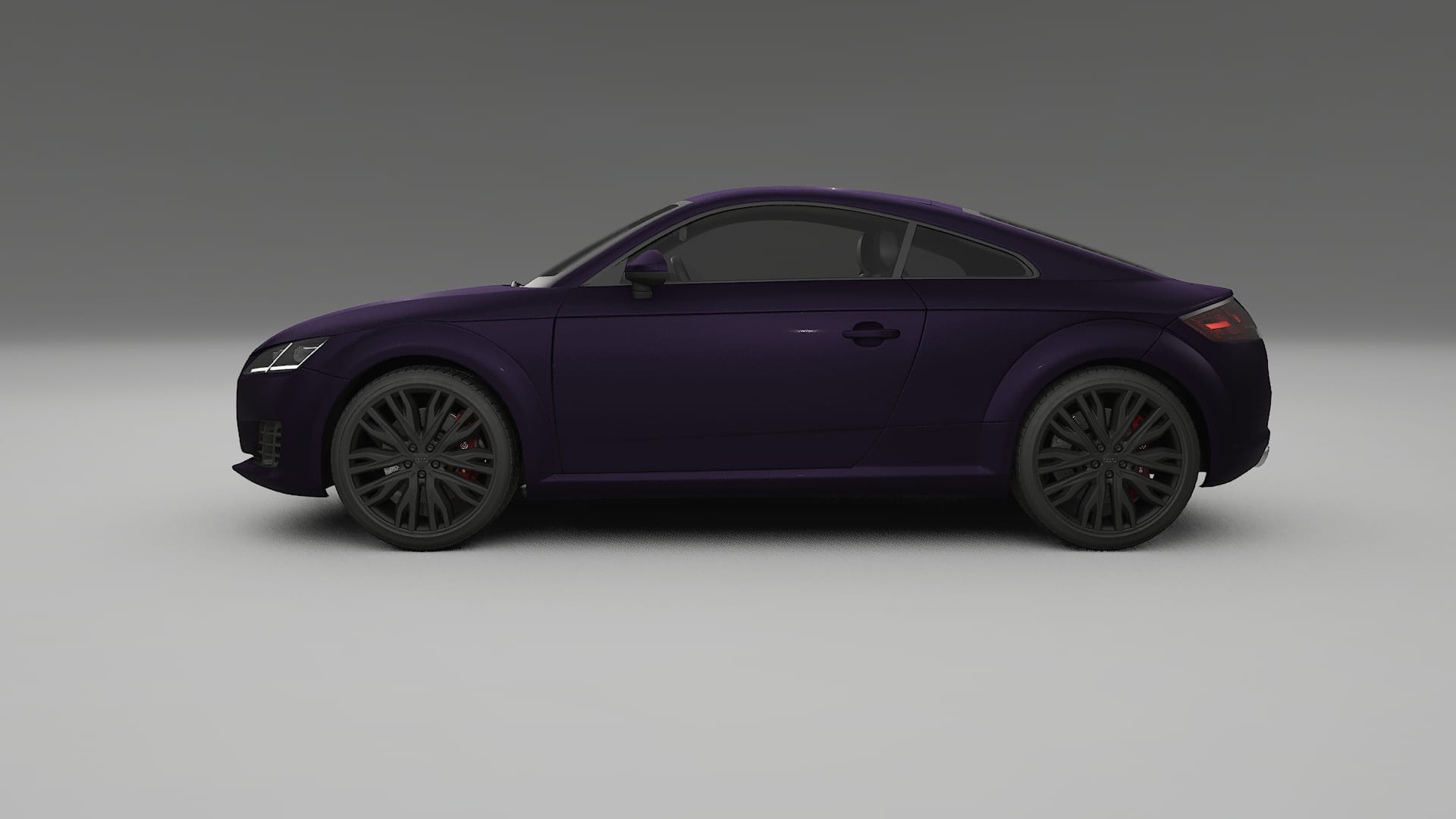 Audi TT Coupe 8S prefacelift pre LCI TPU Lackskyddsfilm | VIOLET Färgskiftande PPF – Komplett Förskuret Kit