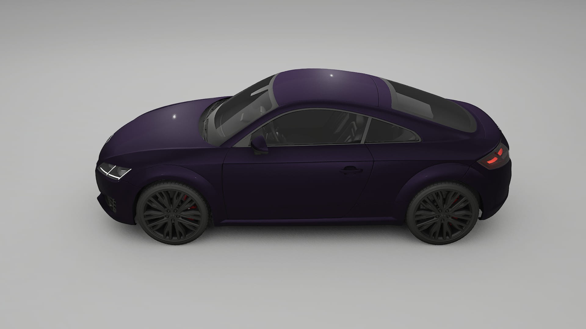 Audi TT Coupe 8S prefacelift pre LCI TPU Lackskyddsfilm | VIOLET Färgskiftande PPF – Komplett Förskuret Kit