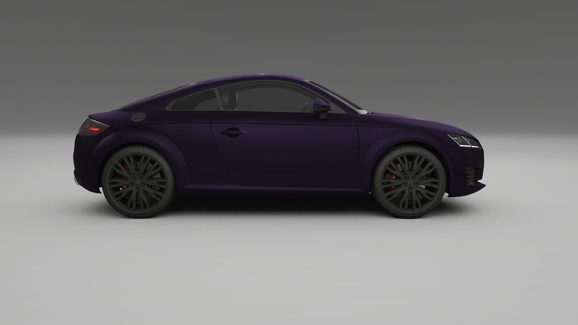 Audi TT Coupe 8S prefacelift pre LCI TPU Lackskyddsfilm | VIOLET Färgskiftande PPF – Komplett Förskuret Kit