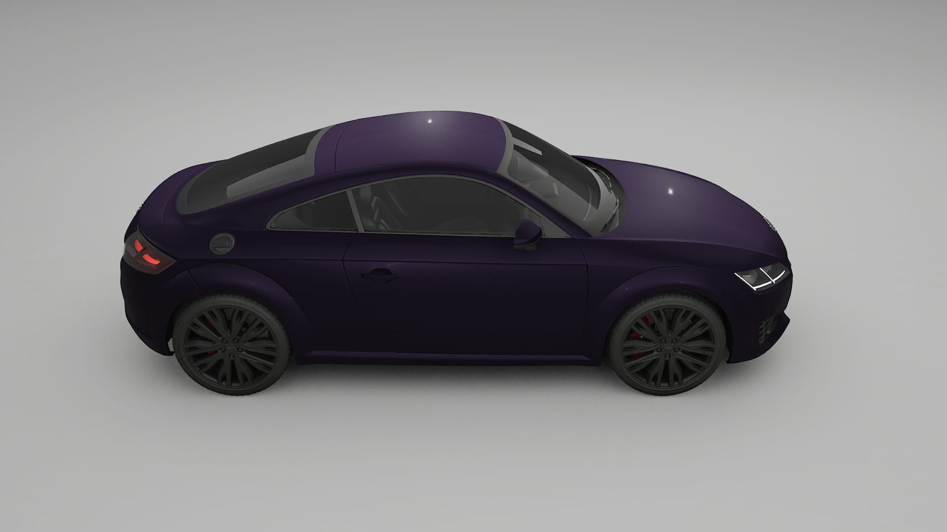 Audi TT Coupe 8S prefacelift pre LCI TPU Lackskyddsfilm | VIOLET Färgskiftande PPF – Komplett Förskuret Kit