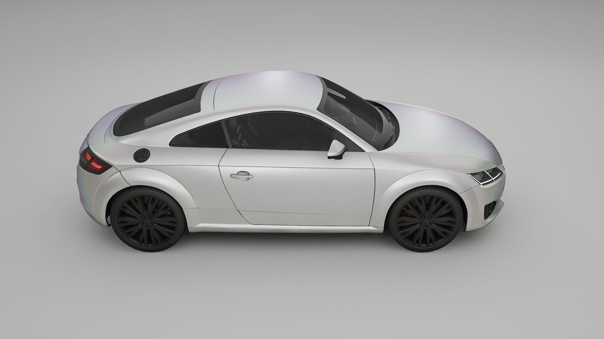 Audi TT Coupe 8S prefacelift pre LCI TPU Lackskyddsfilm | NEBULA Färgskiftande PPF – Komplett Förskuret Kit