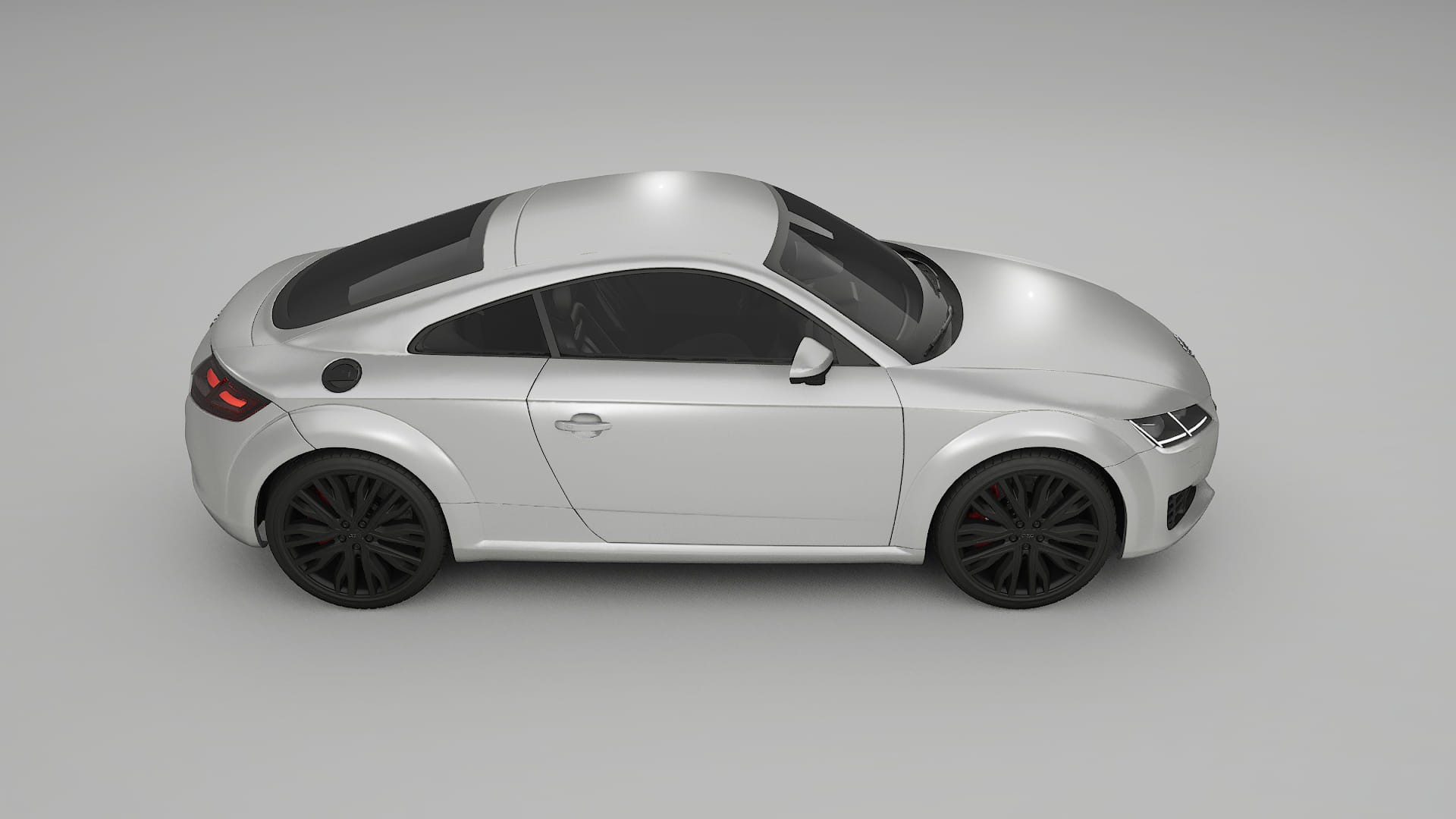 Audi TT Coupe 8S prefacelift pre LCI TPU Lackskyddsfilm | OPAL Färgskiftande PPF – Komplett Förskuret Kit