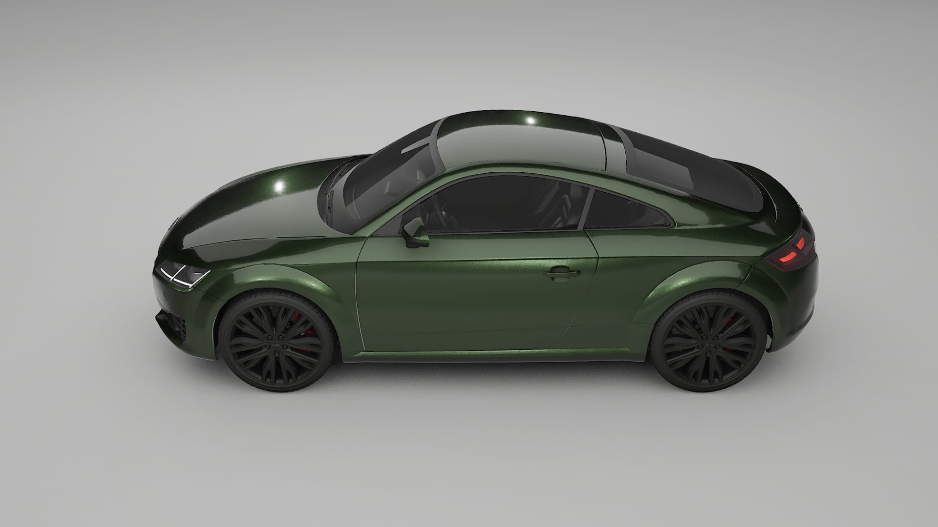 Audi TT Coupe 8S prefacelift pre LCI TPU Lackskyddsfilm | LAGOON Färgskiftande PPF – Komplett Förskuret Kit