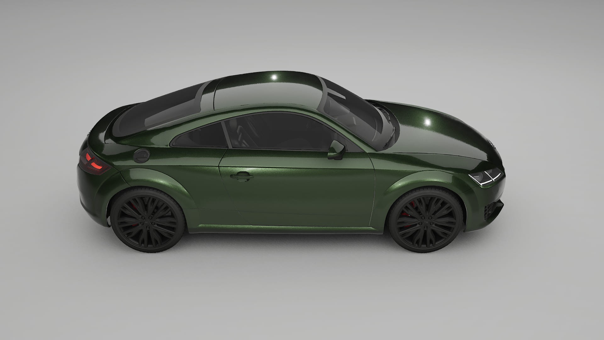 Audi TT Coupe 8S prefacelift pre LCI TPU Lackskyddsfilm | LAGOON Färgskiftande PPF – Komplett Förskuret Kit