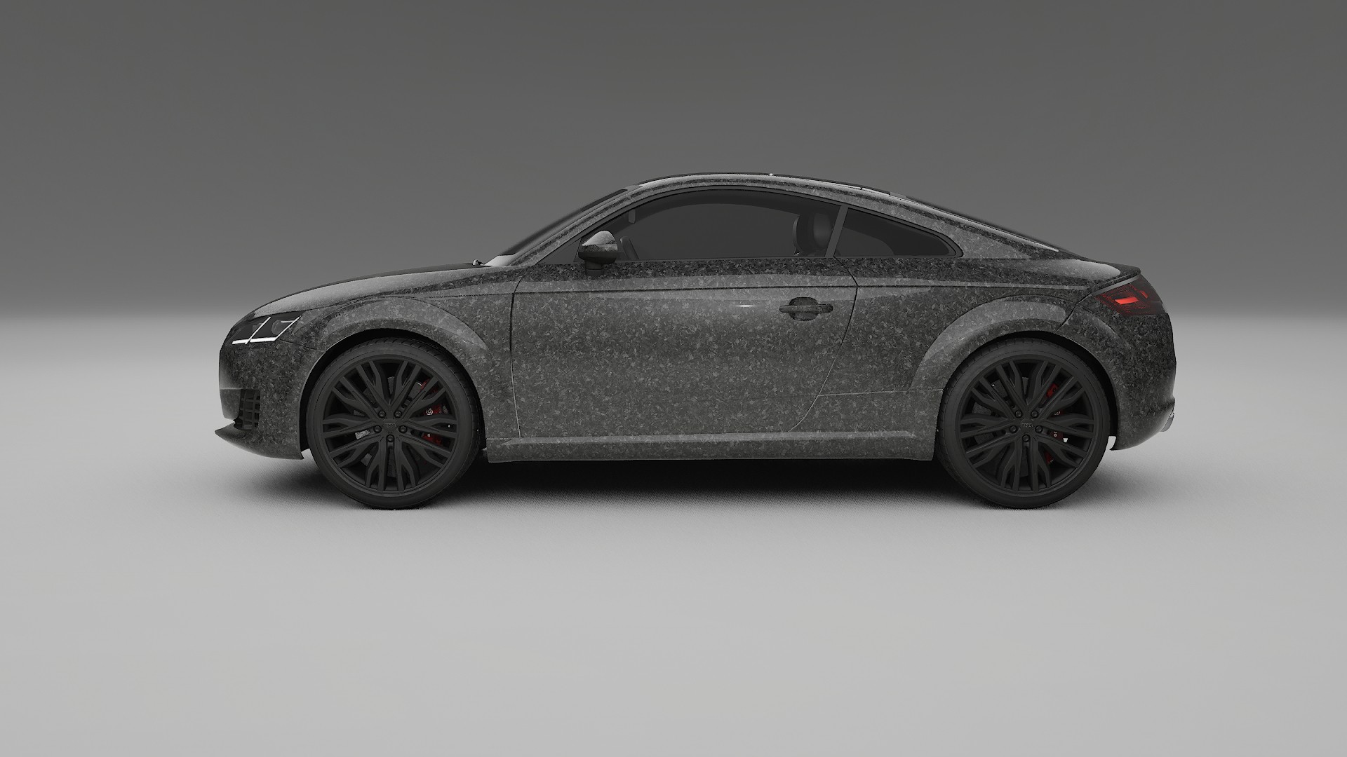 Audi TT Coupe 8S prefacelift pre LCI TPU Lackskyddsfilm | FORGED S Färgskiftande PPF – Komplett Förskuret Kit