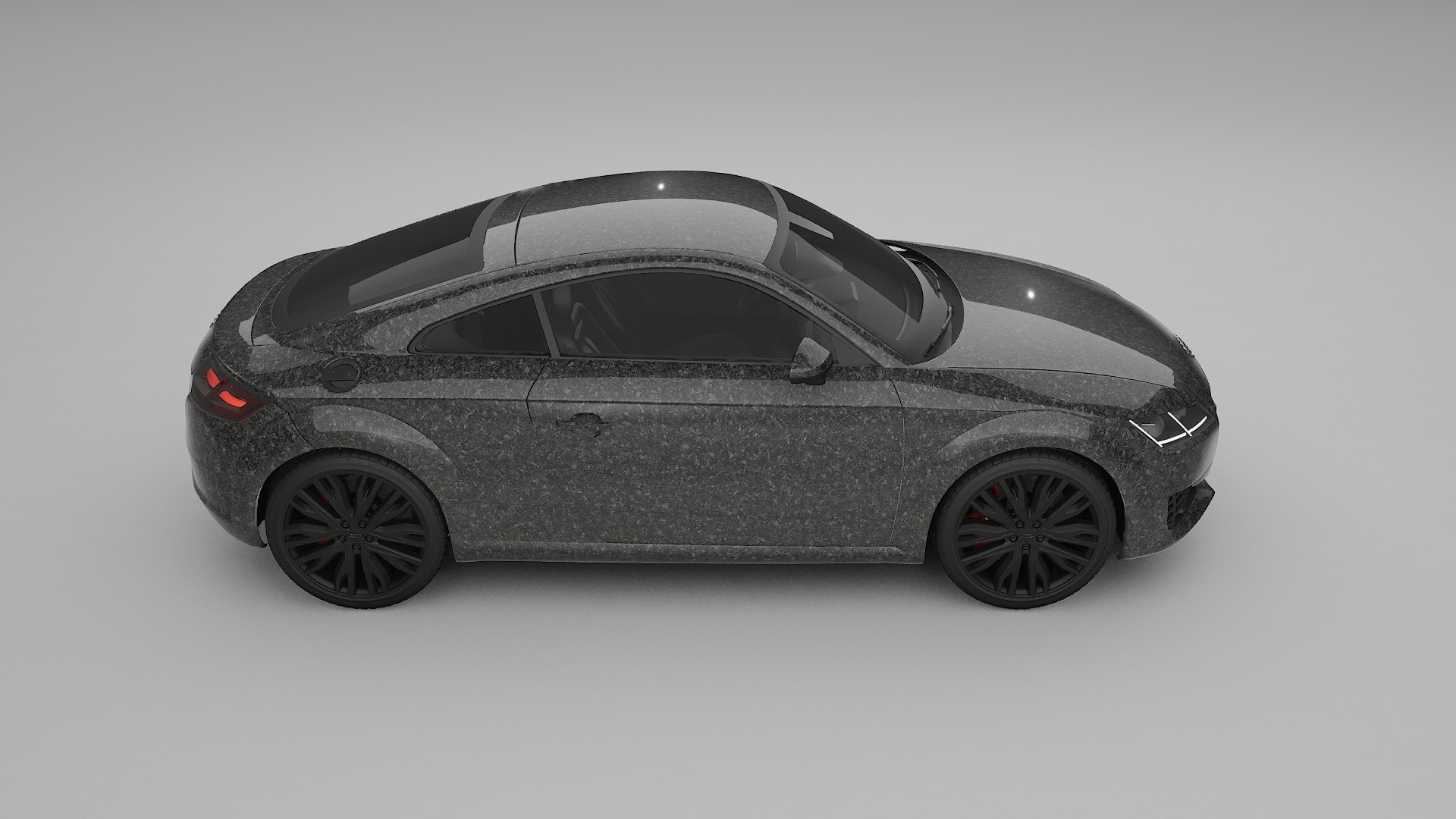 Audi TT Coupe 8S prefacelift pre LCI TPU Lackskyddsfilm | FORGED S Färgskiftande PPF – Komplett Förskuret Kit