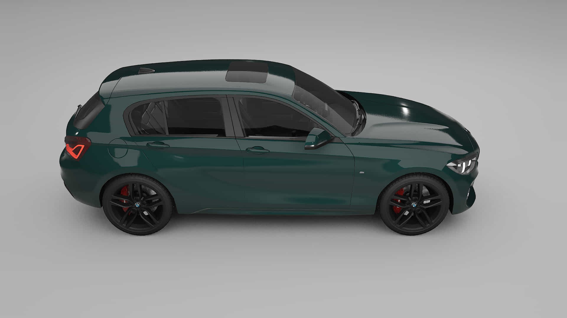 BMW 1 F20 facelift LCI TPU Lackskyddsfilm | INFERNO Färgskiftande PPF – Komplett Förskuret Kit