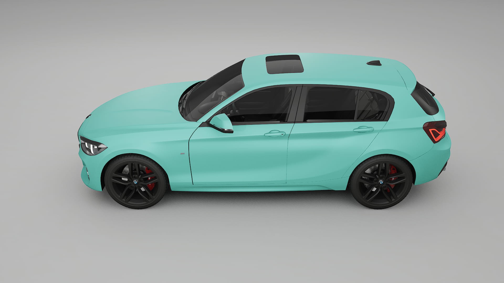 BMW 1 F20 facelift LCI TPU Lackskyddsfilm | FROST Färgskiftande PPF – Komplett Förskuret Kit