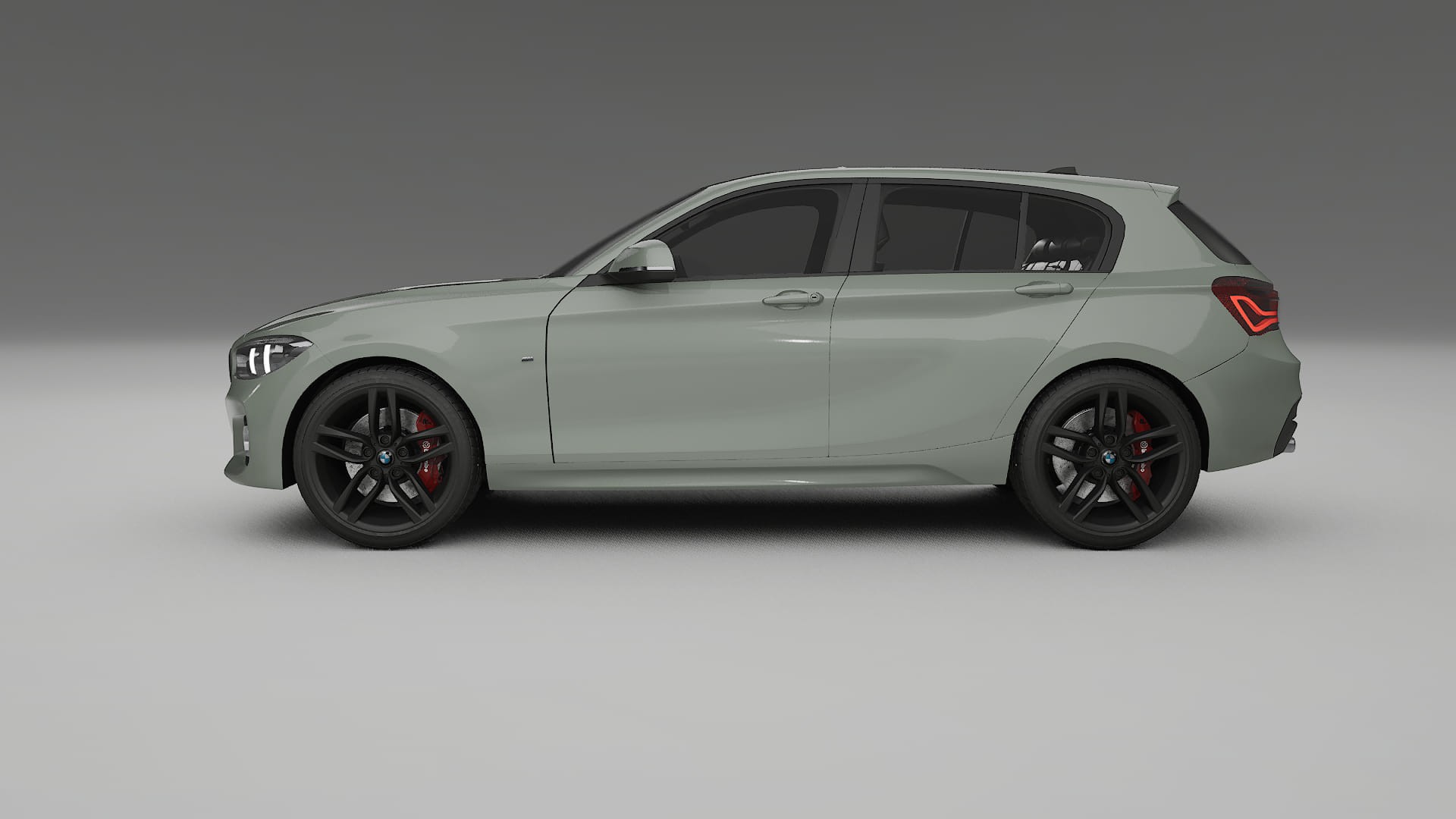 BMW 1 F20 facelift LCI TPU Lackskyddsfilm | SLATE Färgskiftande PPF – Komplett Förskuret Kit